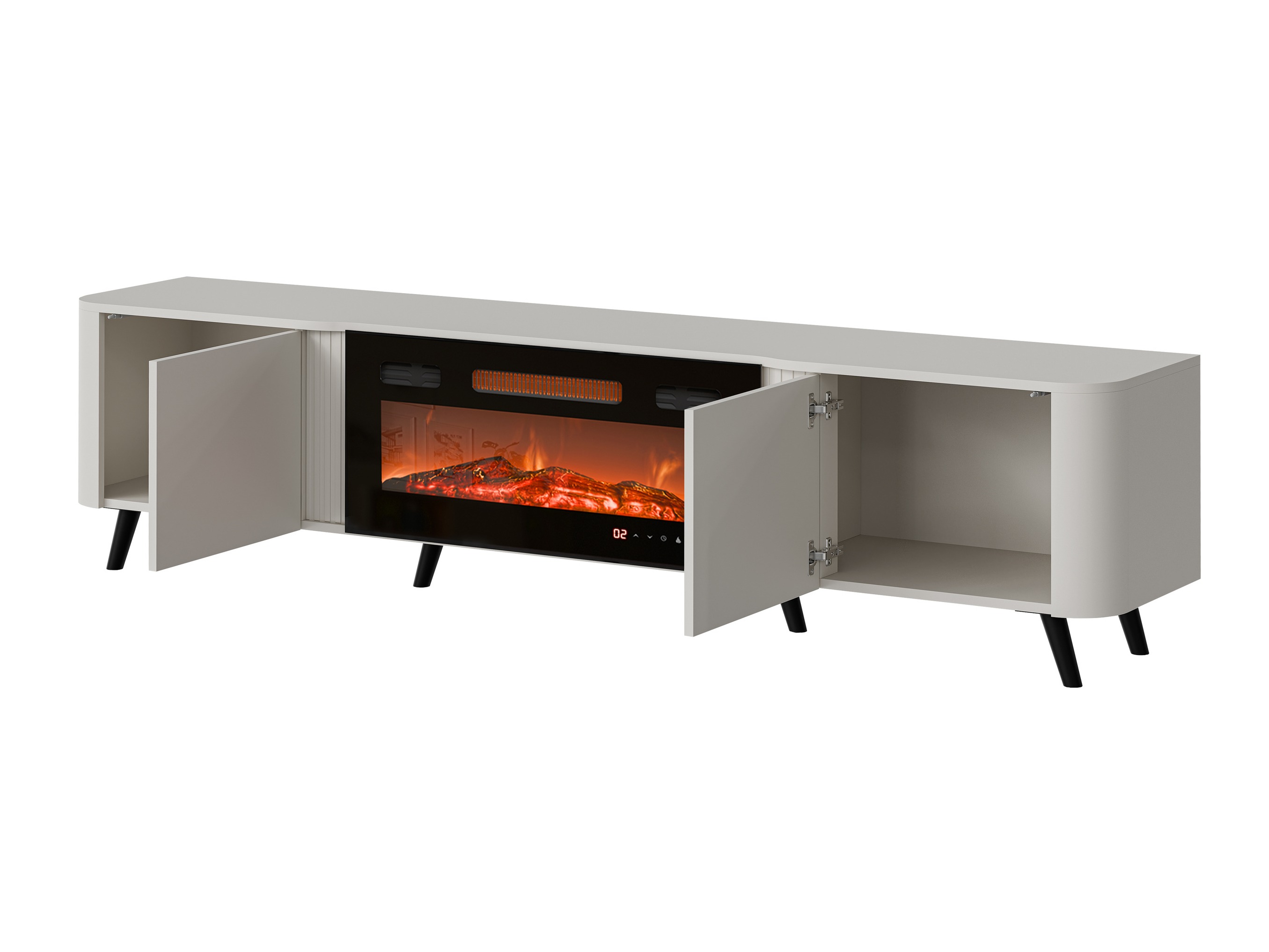 TV stand Modus (Cashmere + Black)