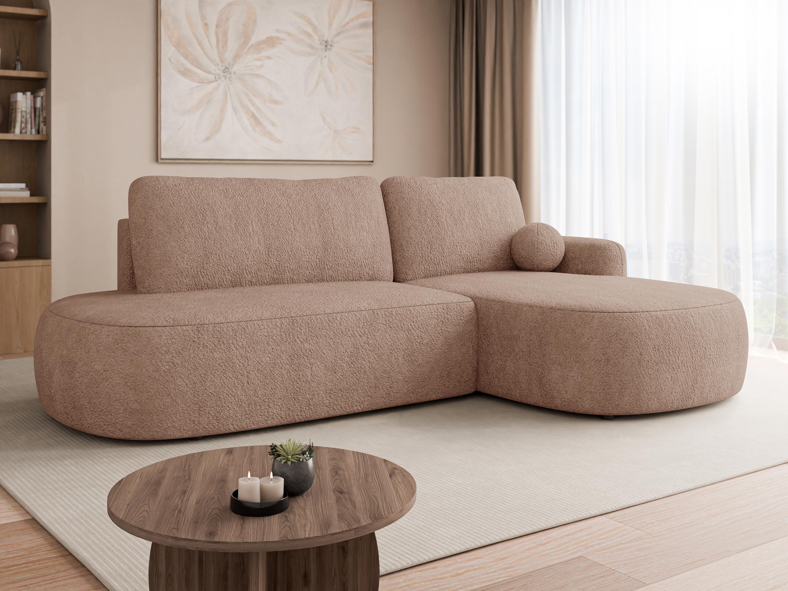 Corner sofa Comfivo Popis I (Coral 45)