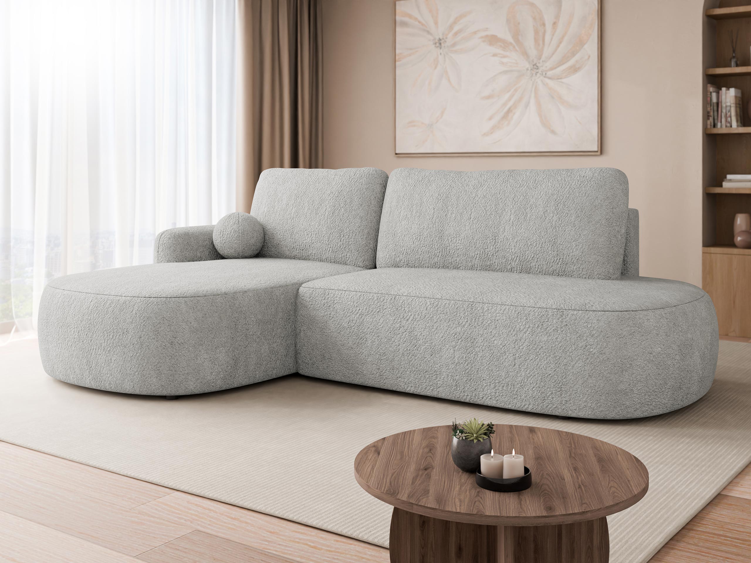 Corner sofa Comfivo Popis I (Coral 75)