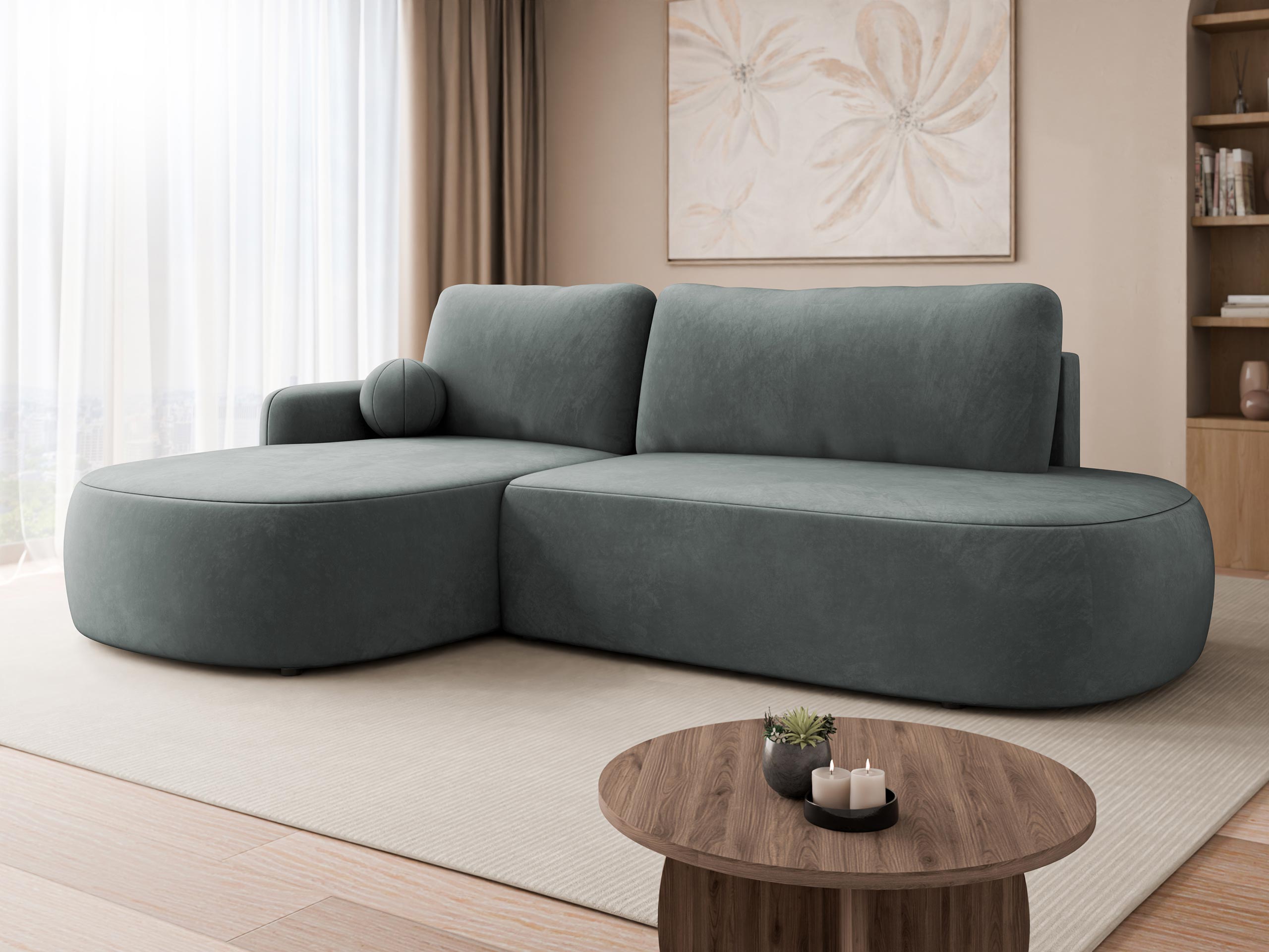 Corner sofa Comfivo Popis I (Magic Velvet 2217)