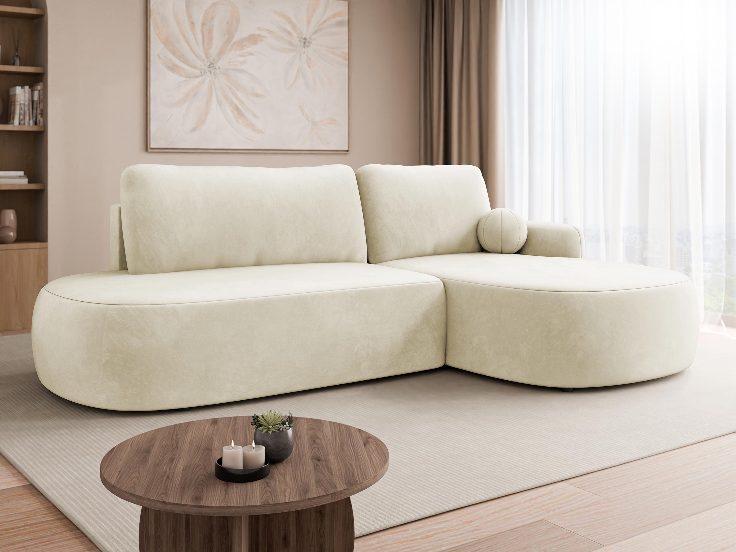Corner sofa Comfivo Popis I (Magic Velvet 2250)