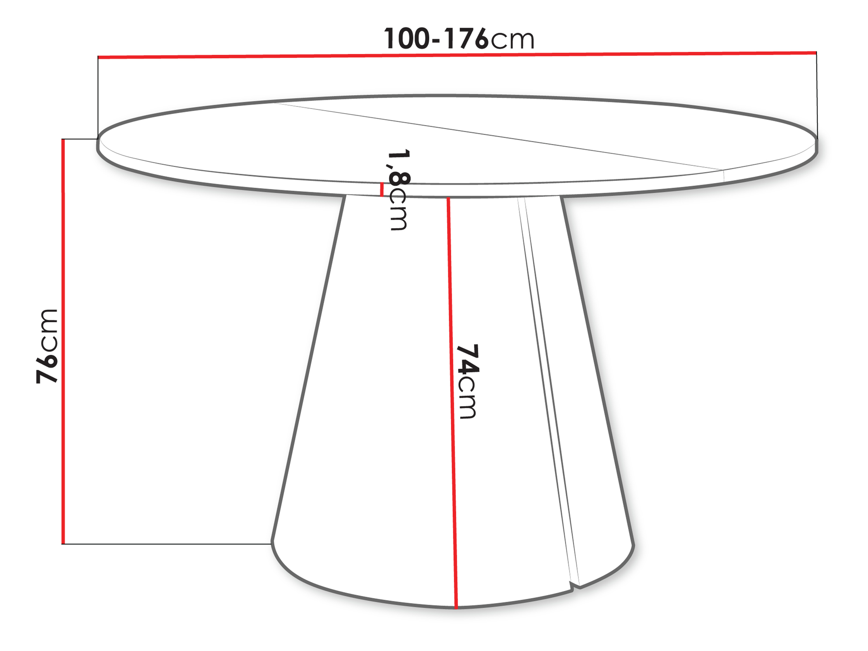Table Oswego 165