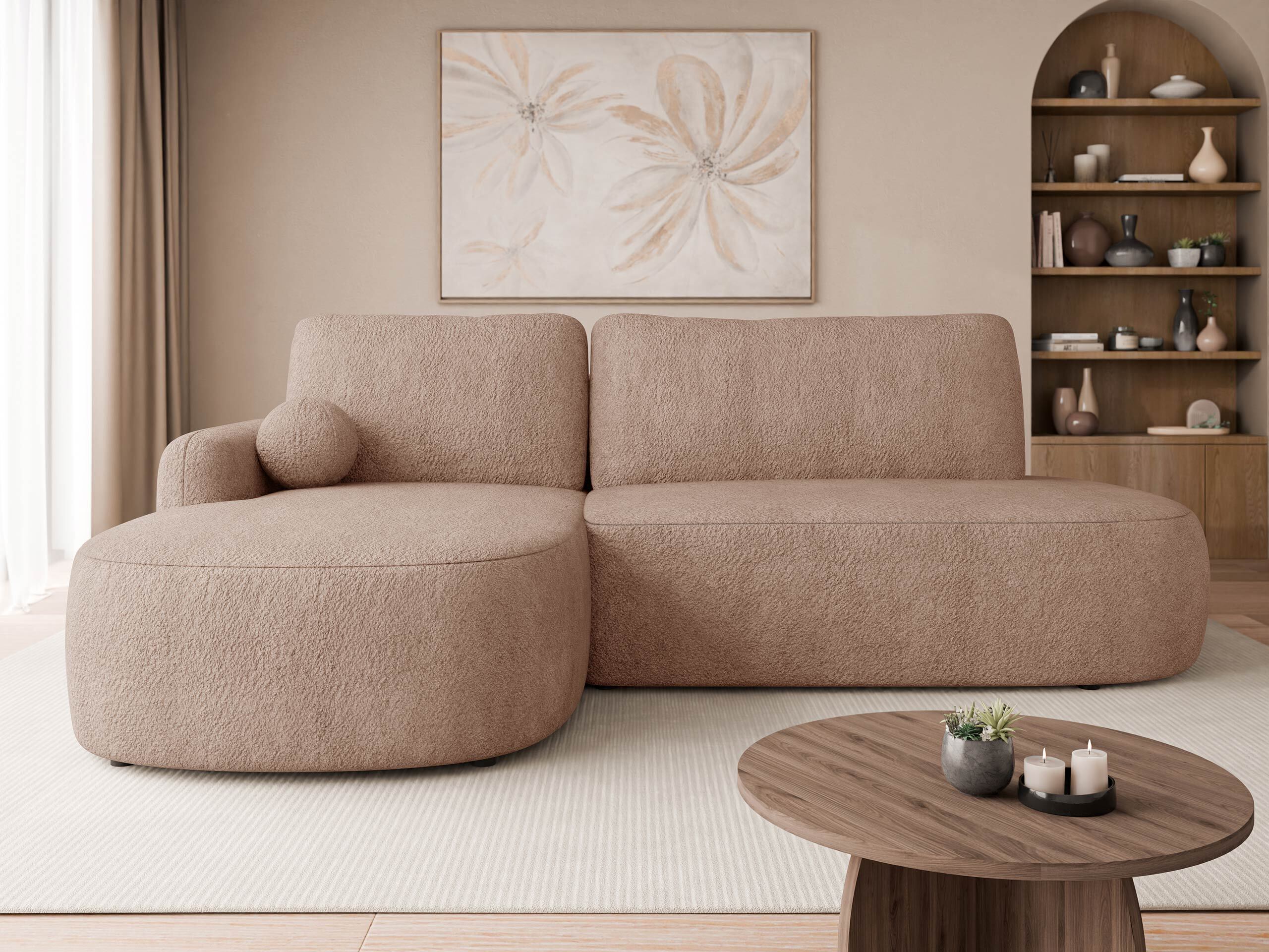 Corner sofa Comfivo Popis I (Coral 45)
