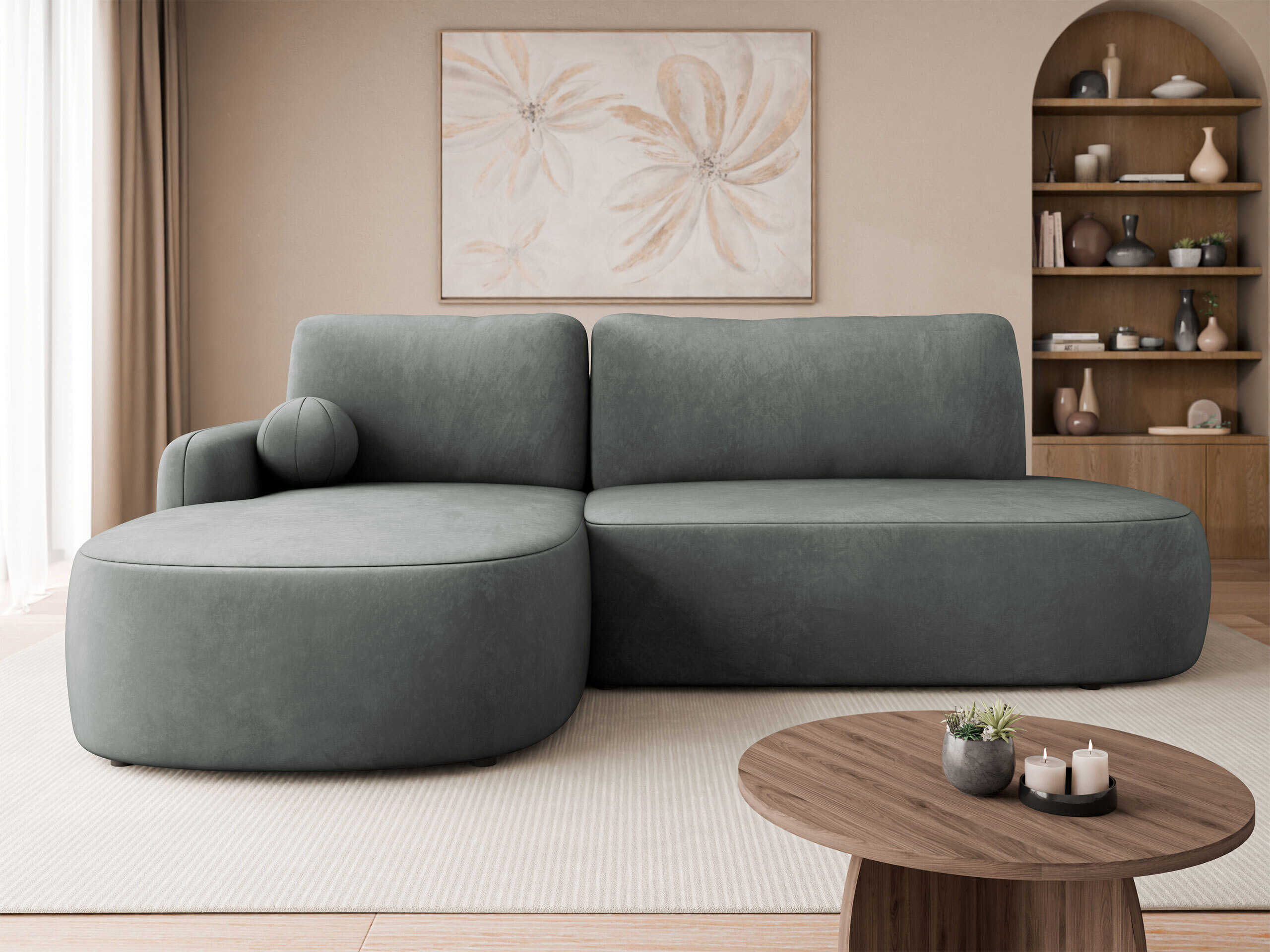 Corner sofa Comfivo Popis I (Magic Velvet 2217)