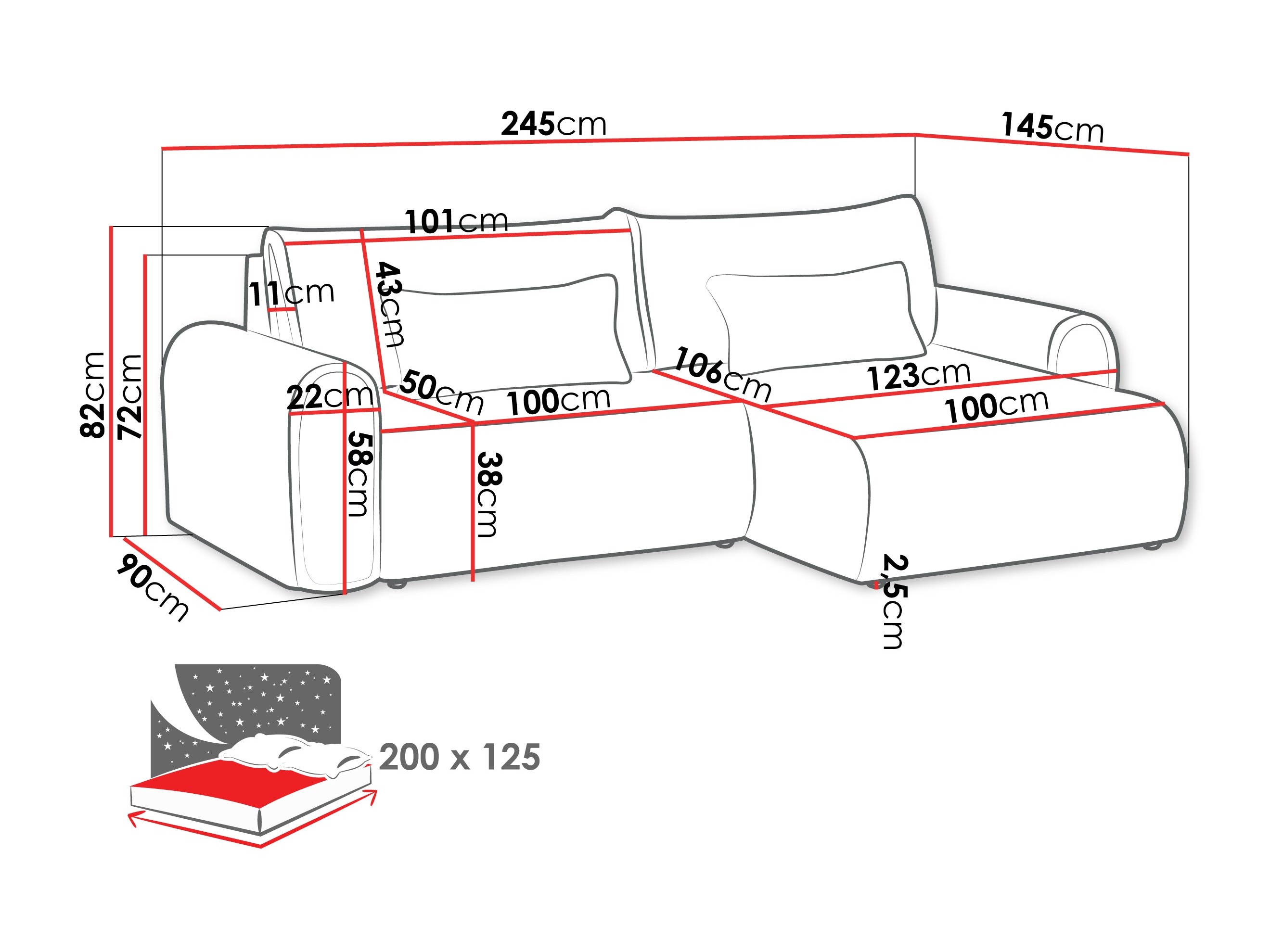 Corner sofa Comfivo Auras (Ambience 02)