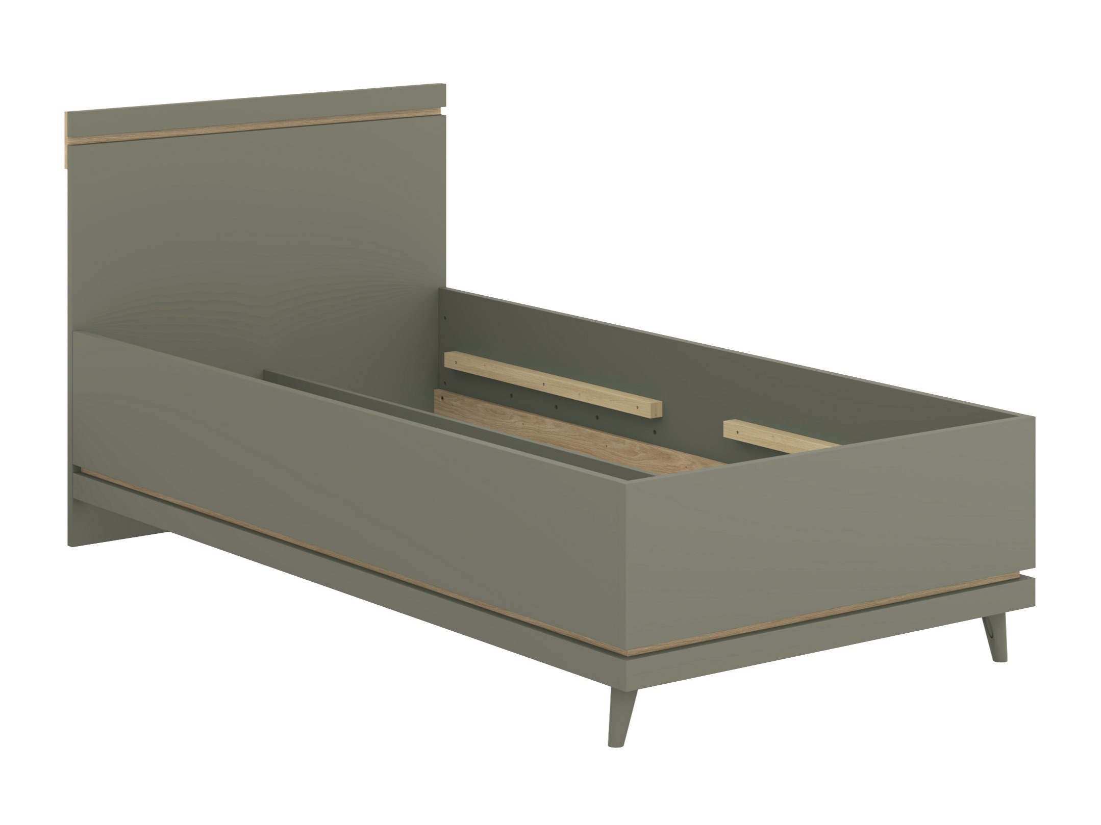 Bed Fertalu 107 (Green + Oak)