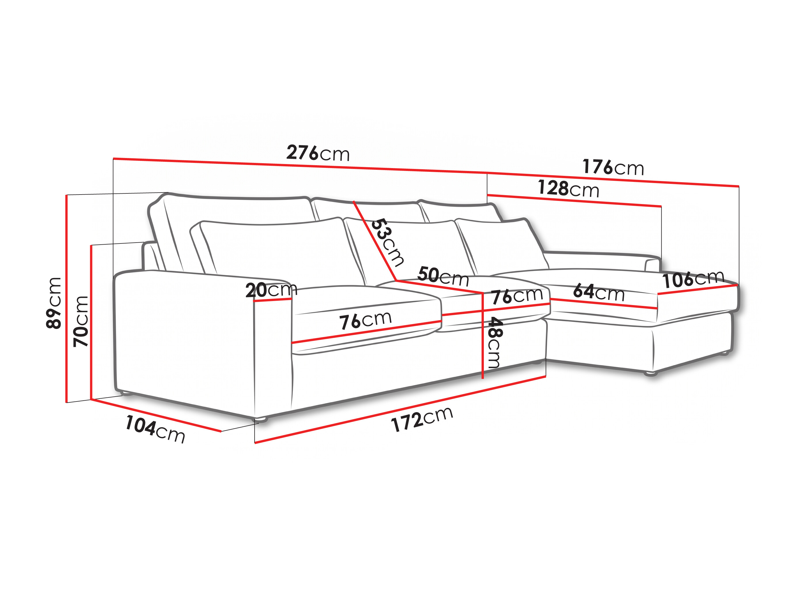 Corner sofa Lufkin 137 (Left)