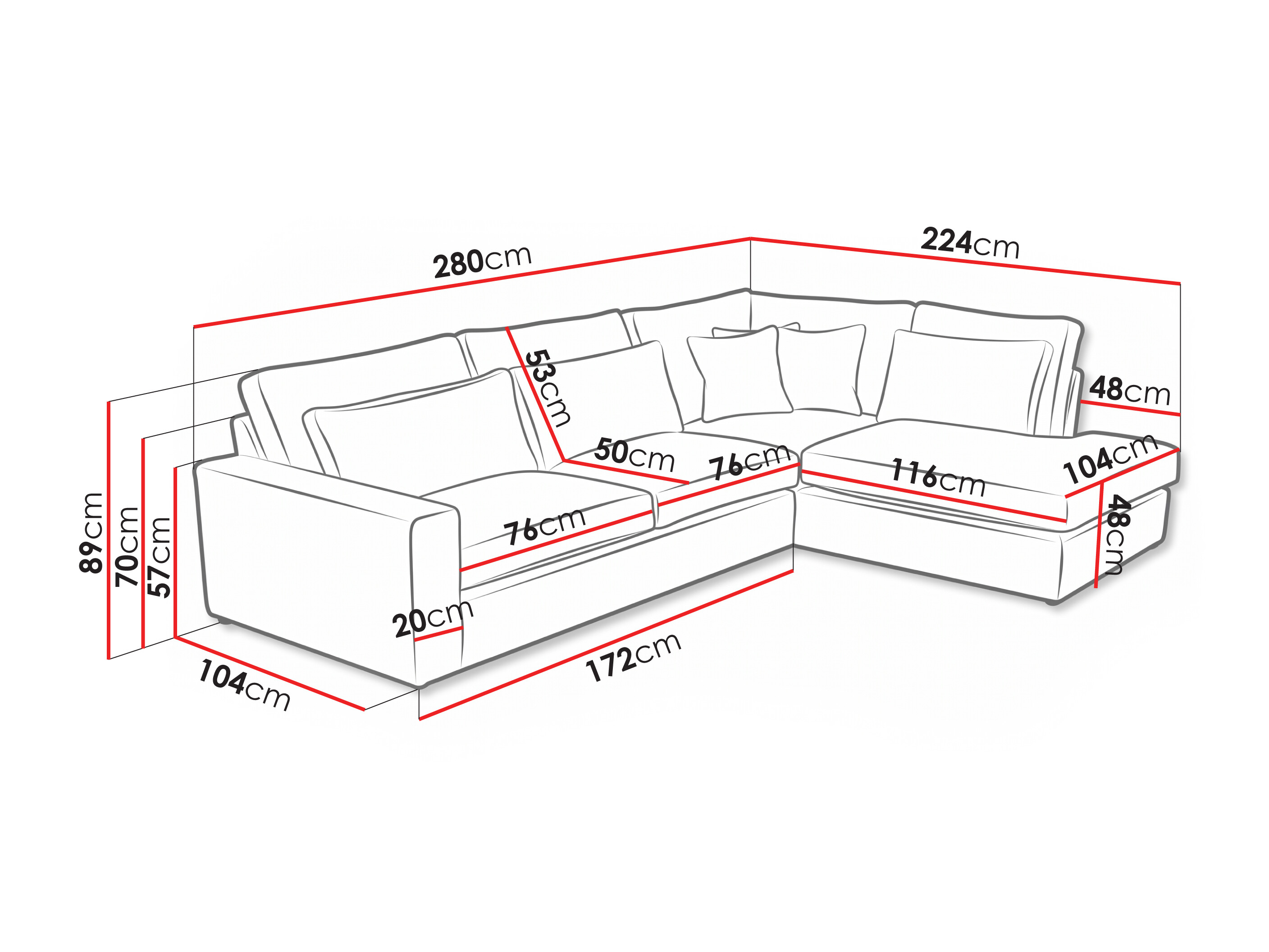 Corner sofa Somava 101 (Lincoln 03)