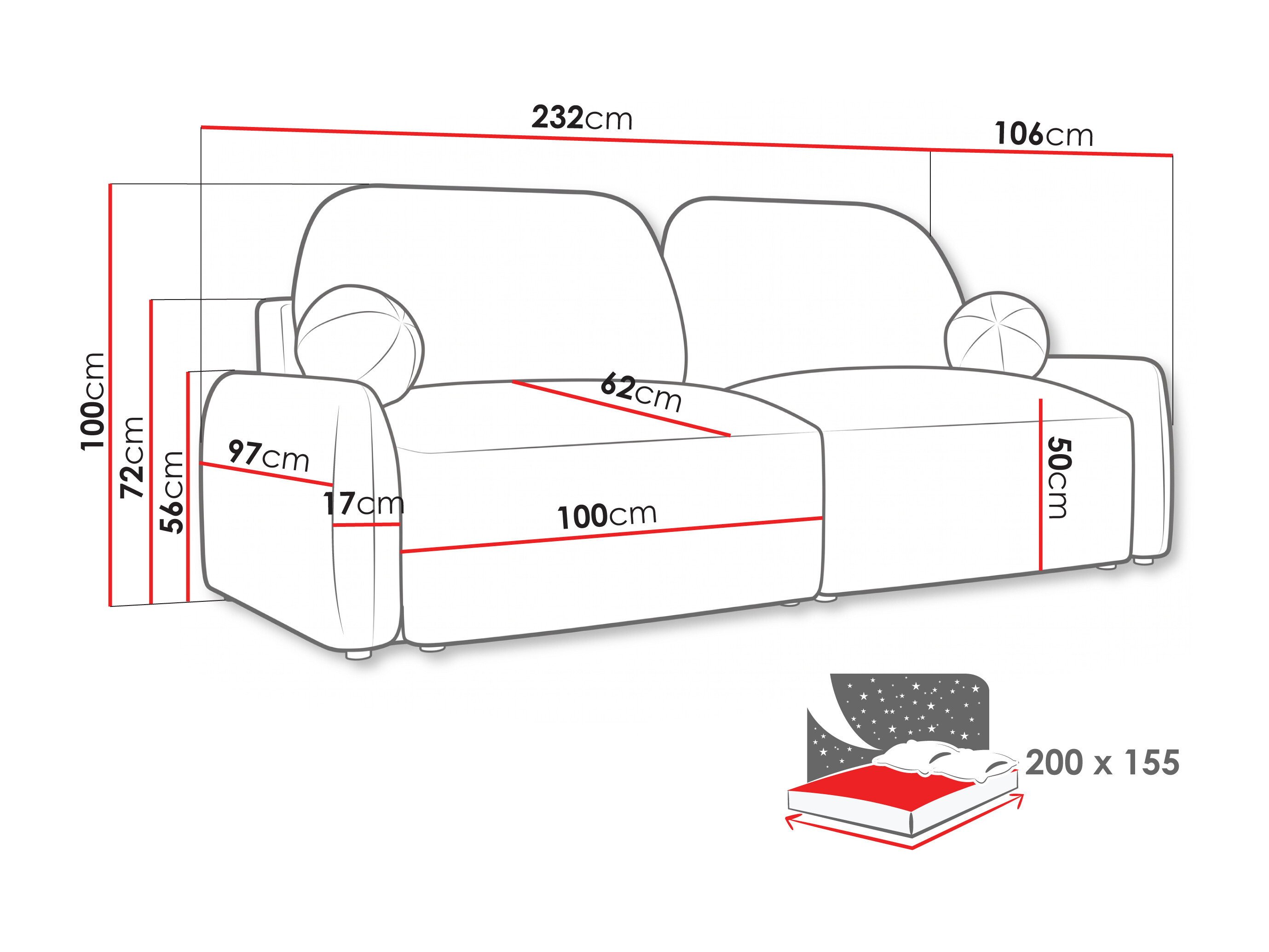 Sofa bed Lufkin 153 (Quelle 92)