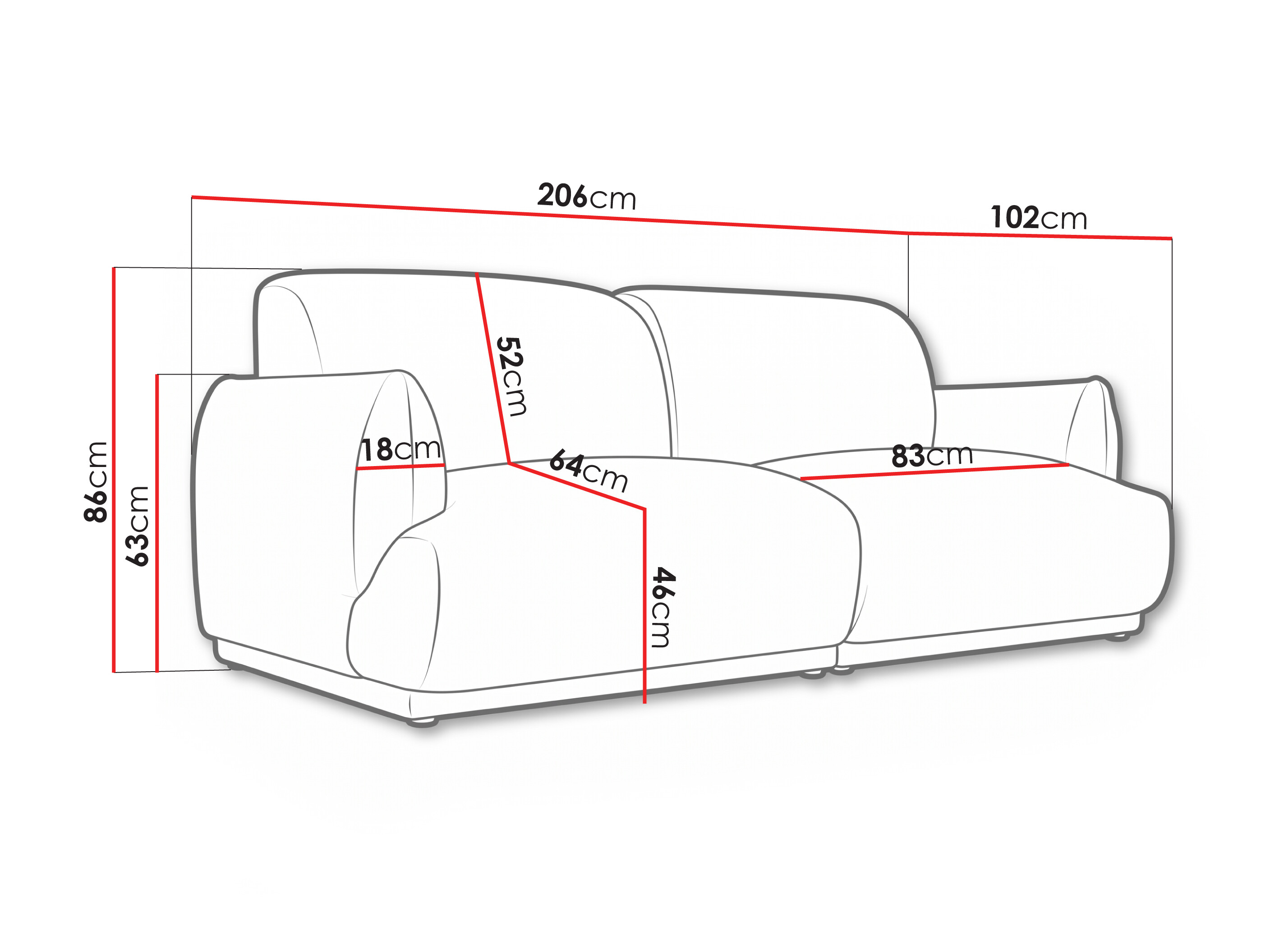 Sofa Lufkin 144 (Tilia 39)