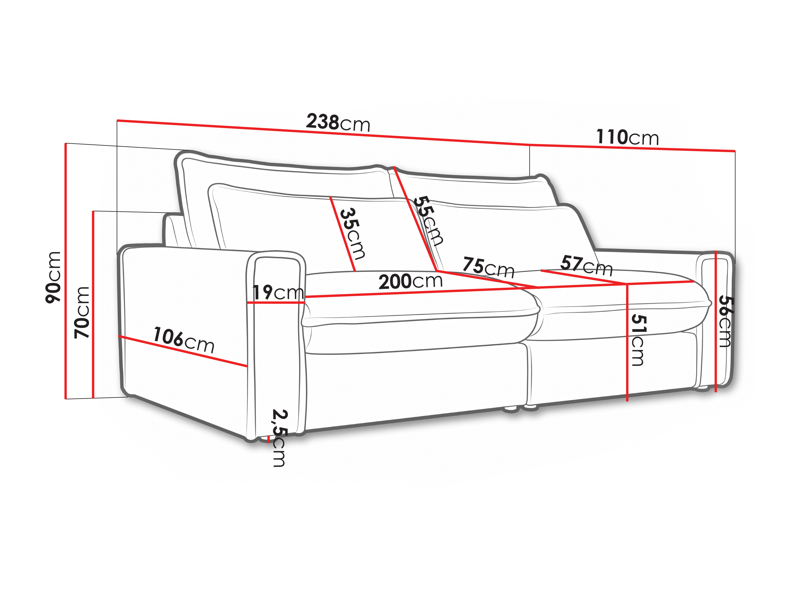 Sofa Lufkin 161 (Lincoln 83)