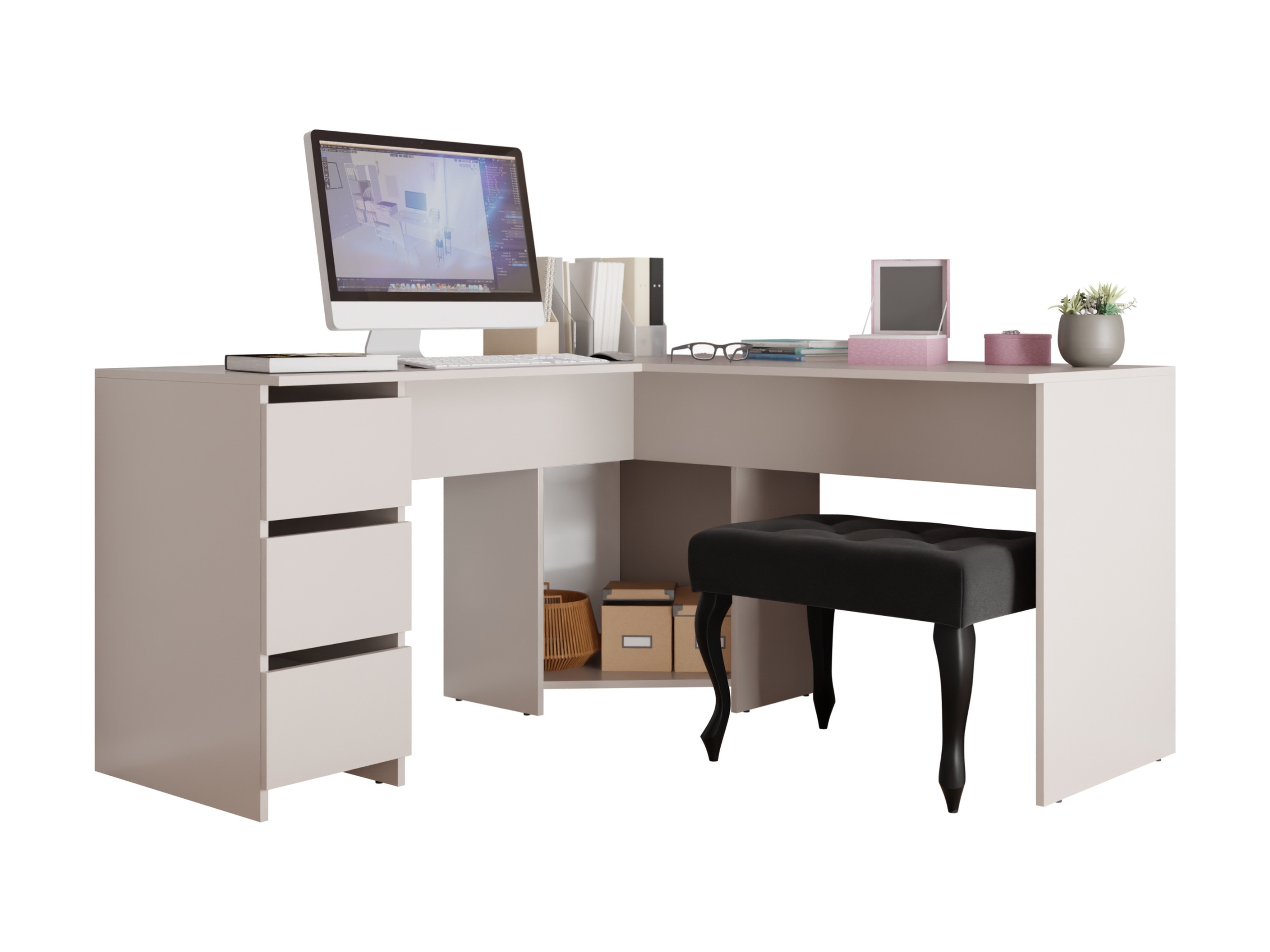 Corner desk Comfivo Insuler (Cashmere)