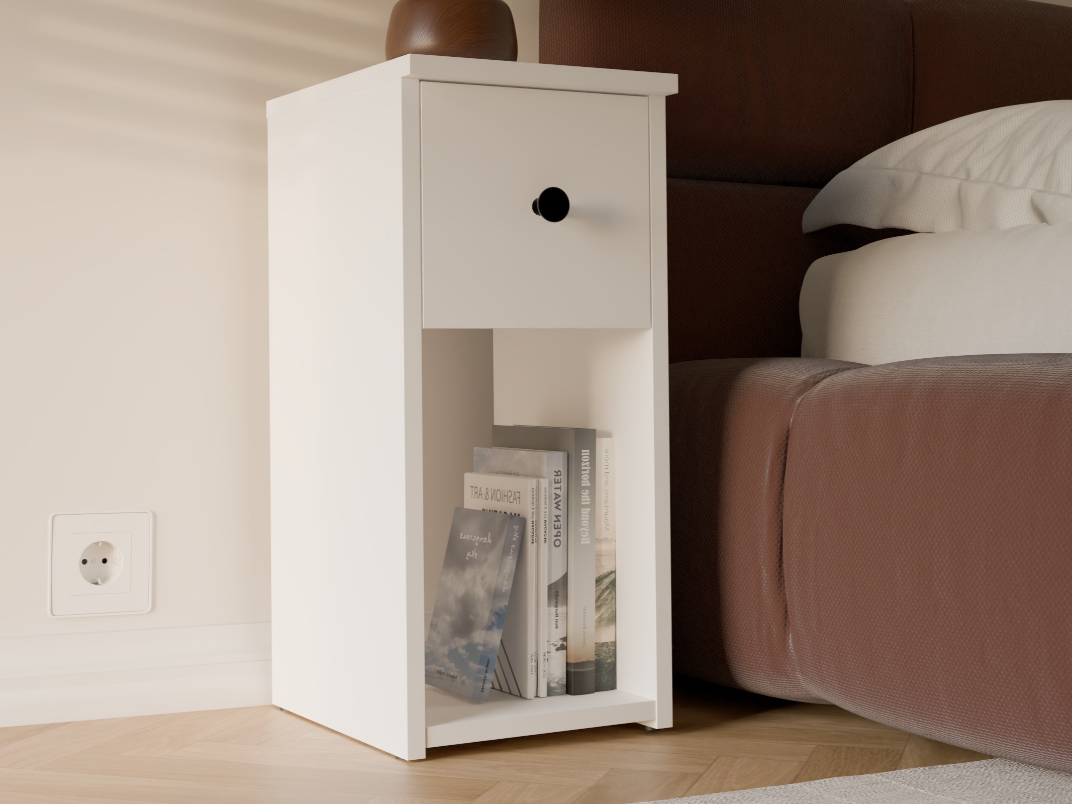 Bedside table Mandeville 409 (White)