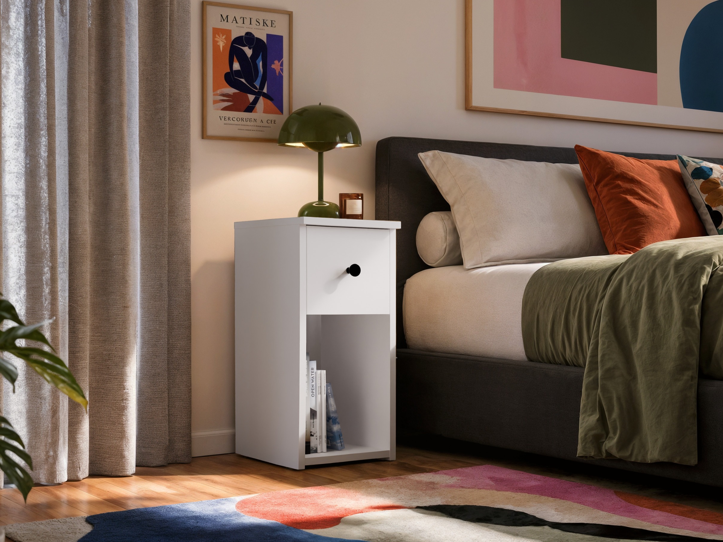 Bedside table Mandeville 409 (White)