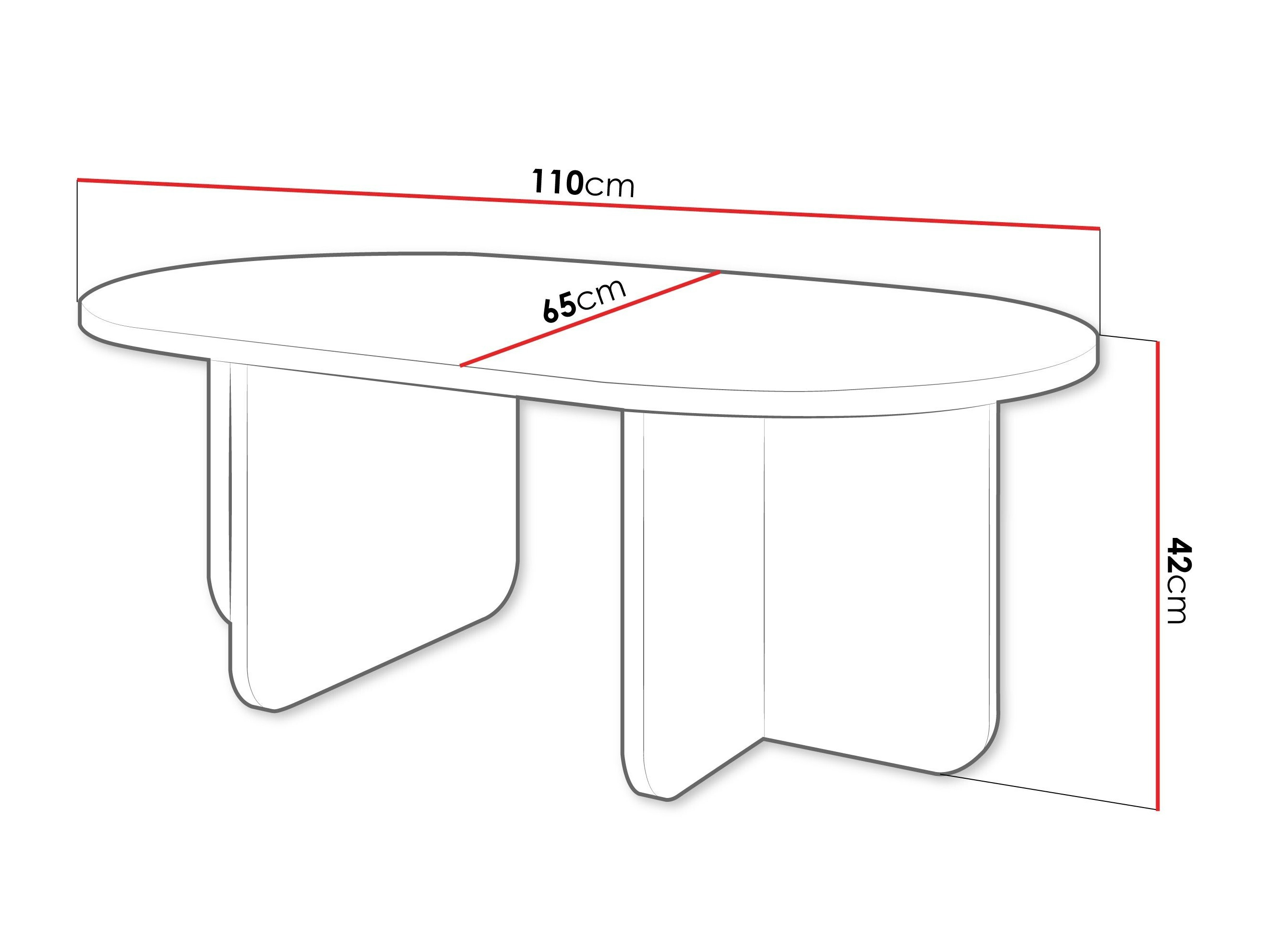 Coffee table Comfivo Humar (Beige)