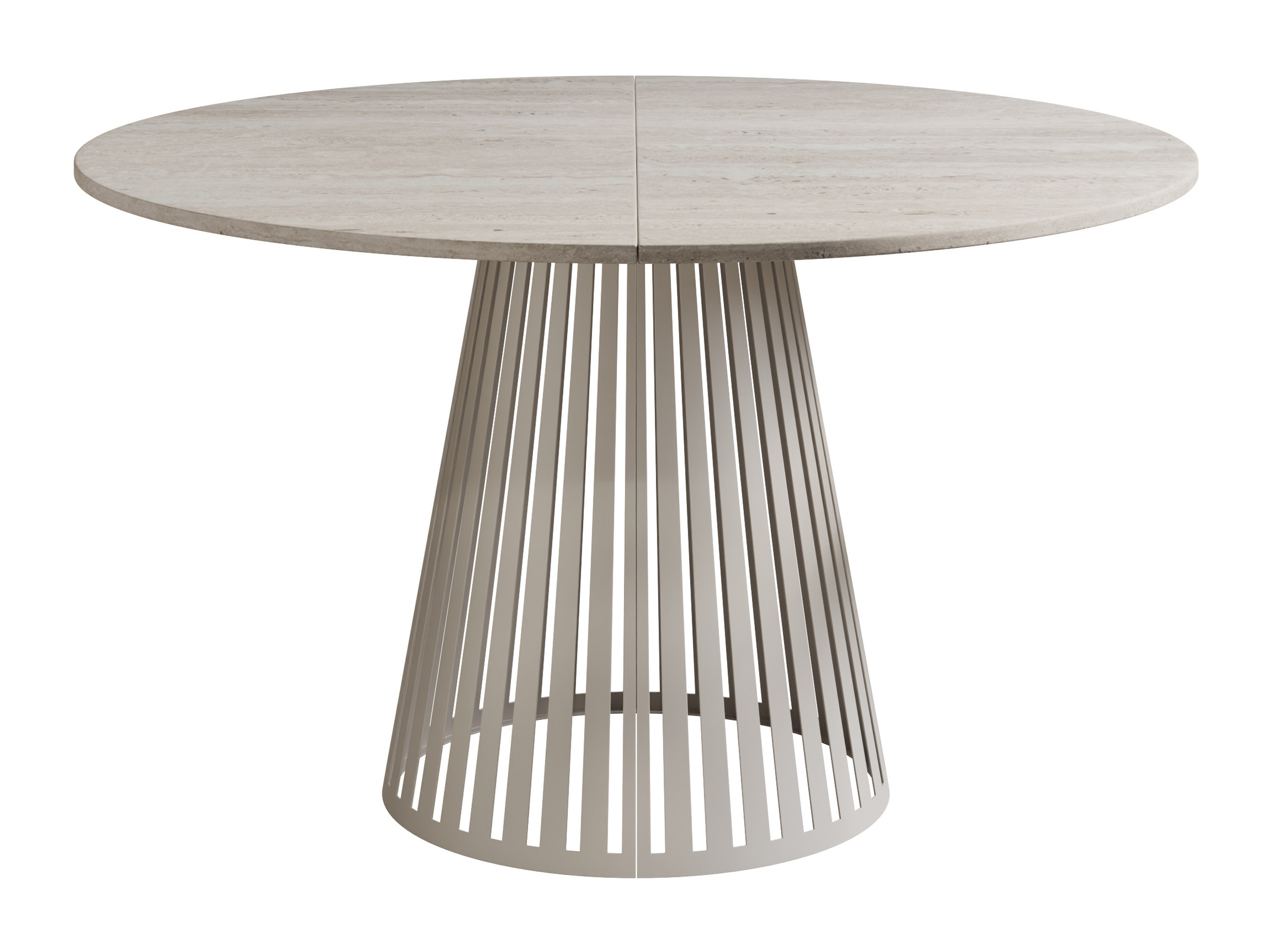 Table Prudentia II (Light travertine + Cashmere)