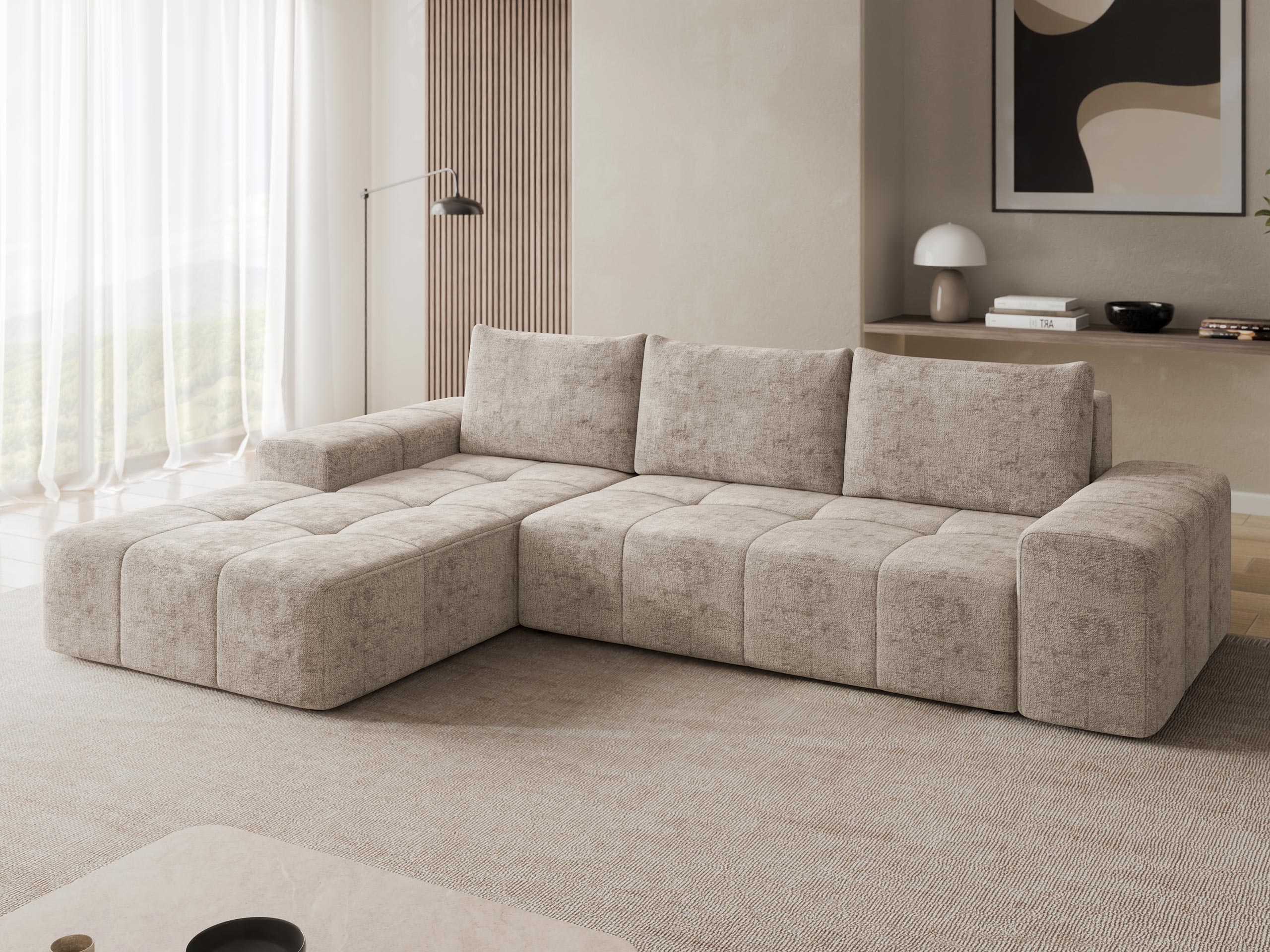Corner sofa Comfivo Origor I (Milky 80)