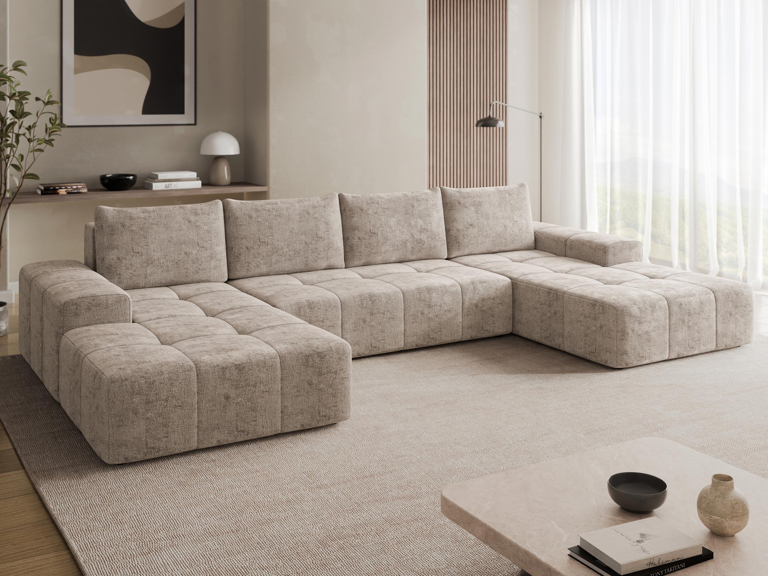 Corner sofa Comfivo Origor II (Milky 80)