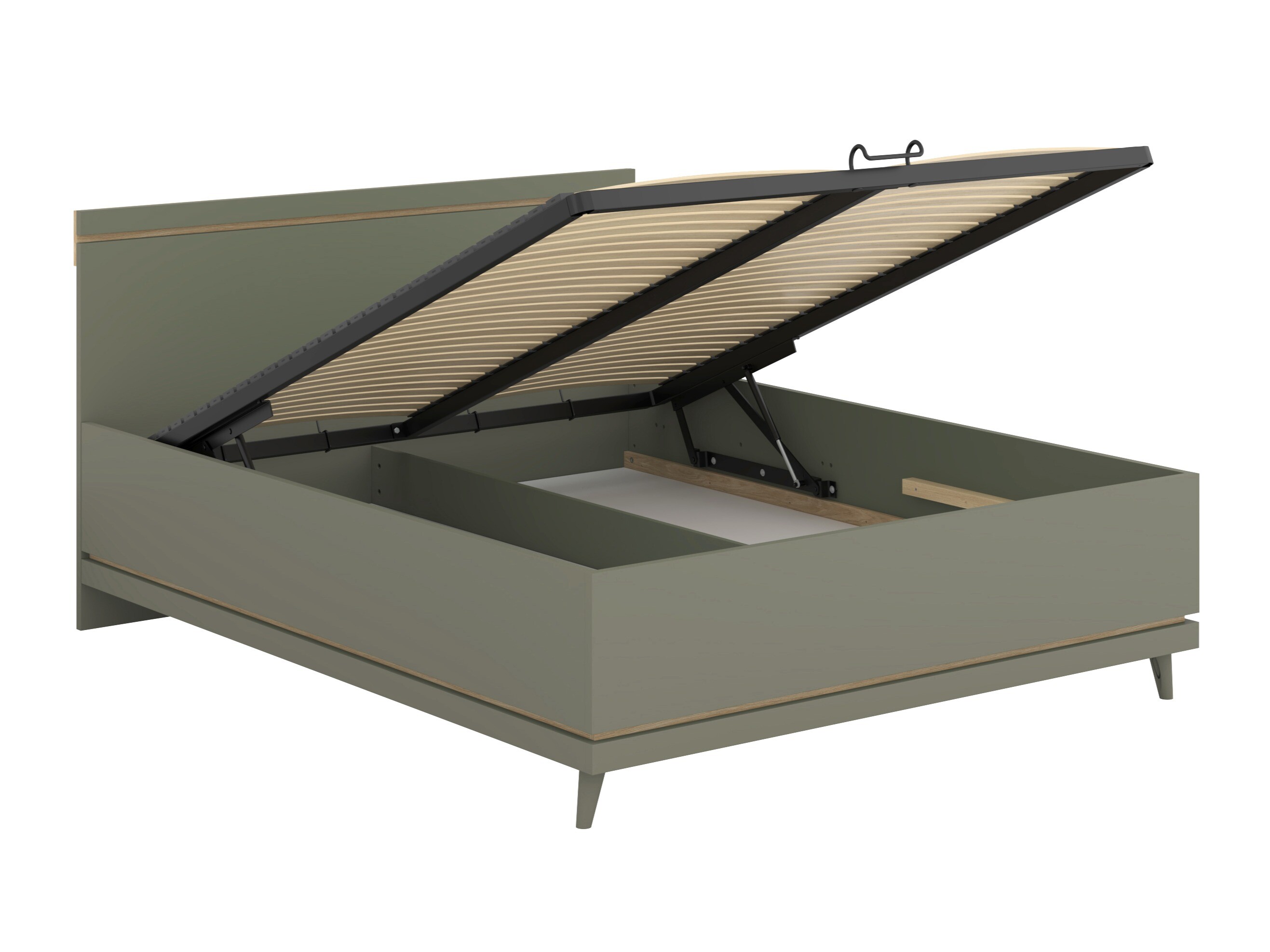 Bed Fertalu 107 (Green + Oak)