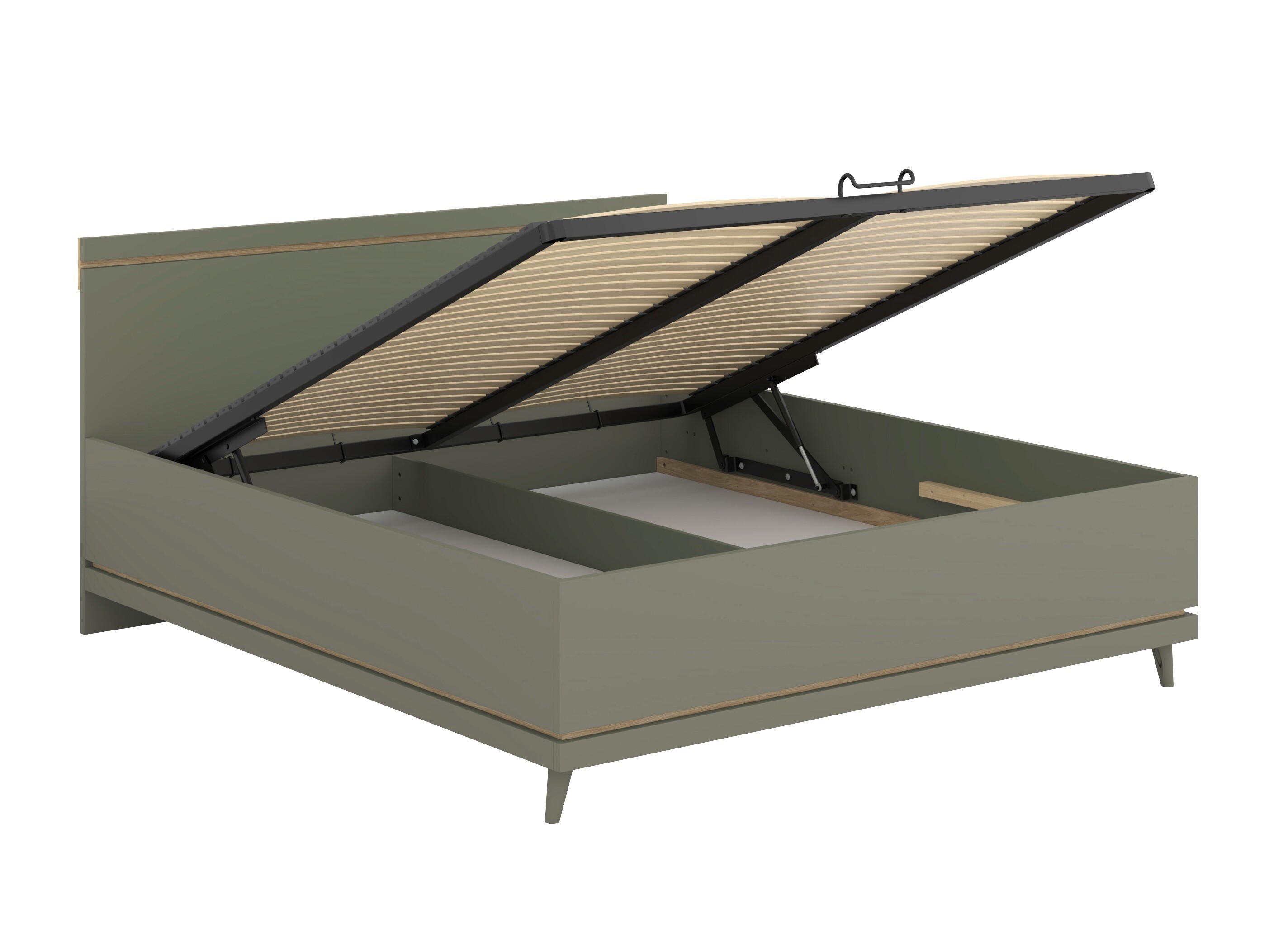 Bed Fertalu 107 (Green + Oak)