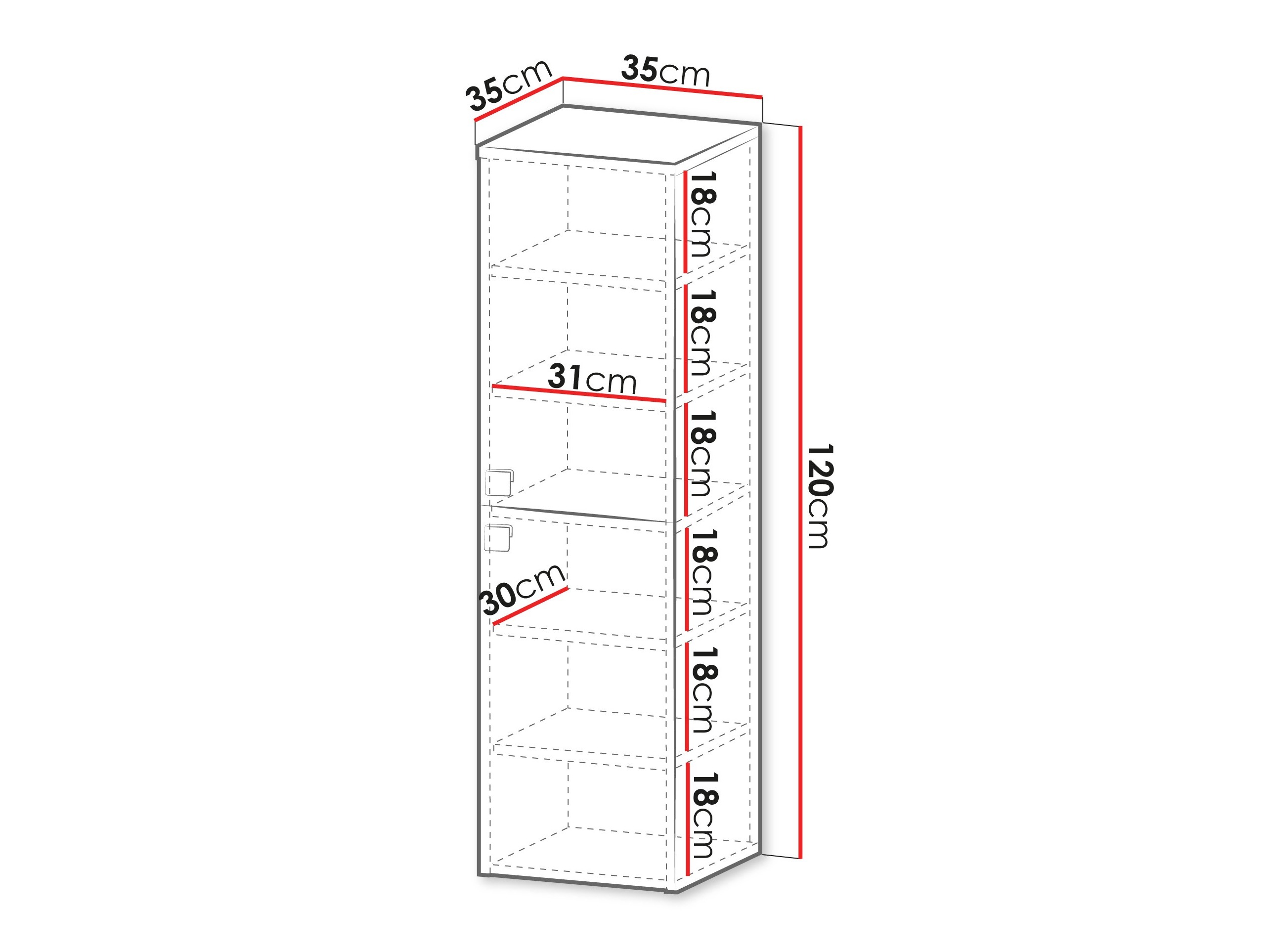 Wall-mounted bathroom cabinet Gratal