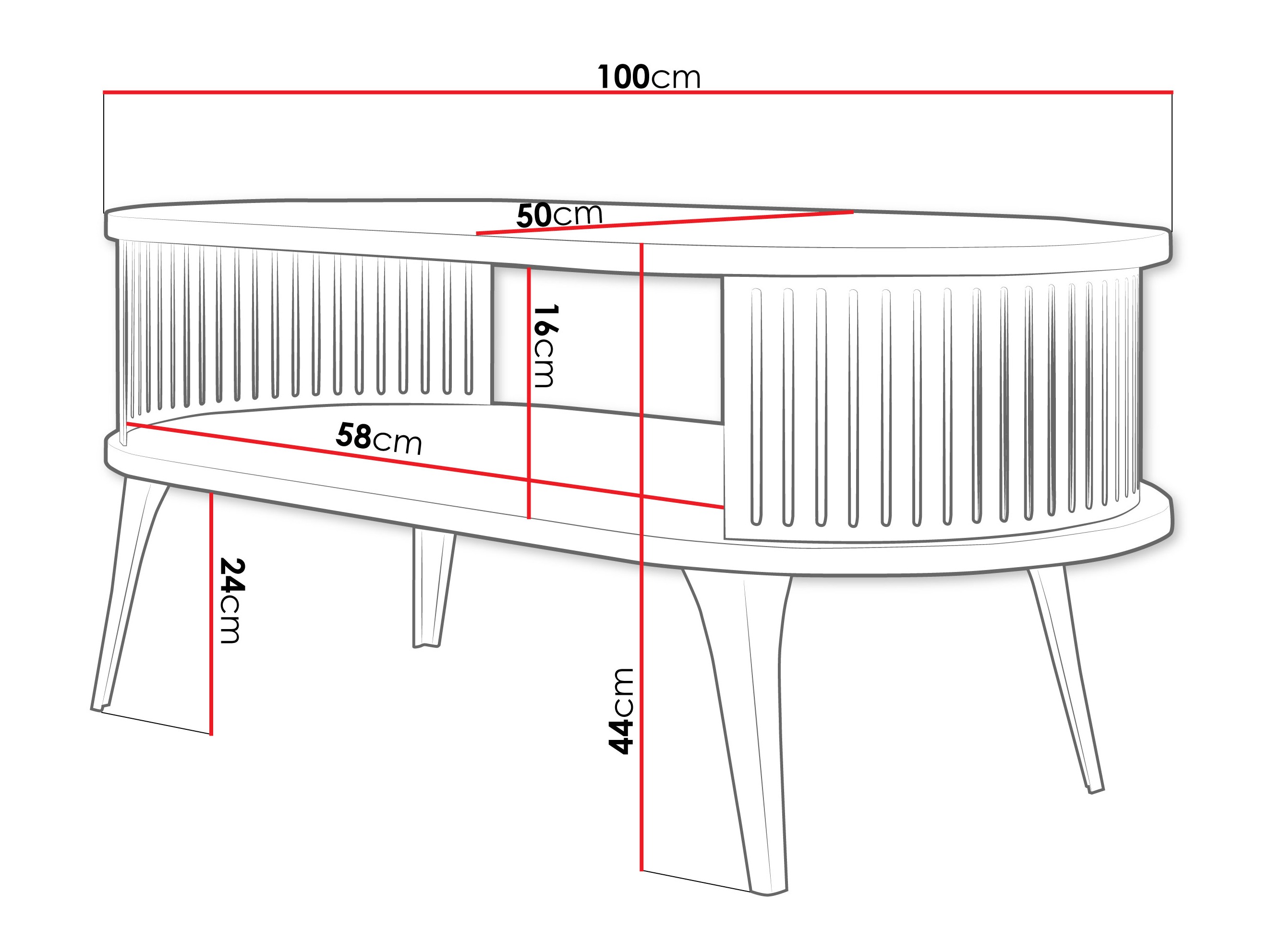Coffee table Sordore 130