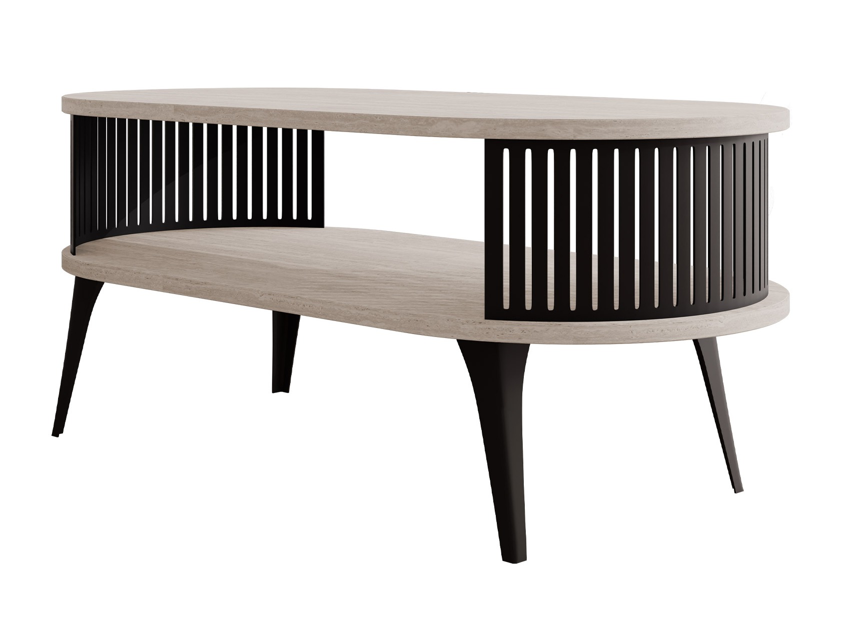 Coffee table Vitum III (Light travertine)