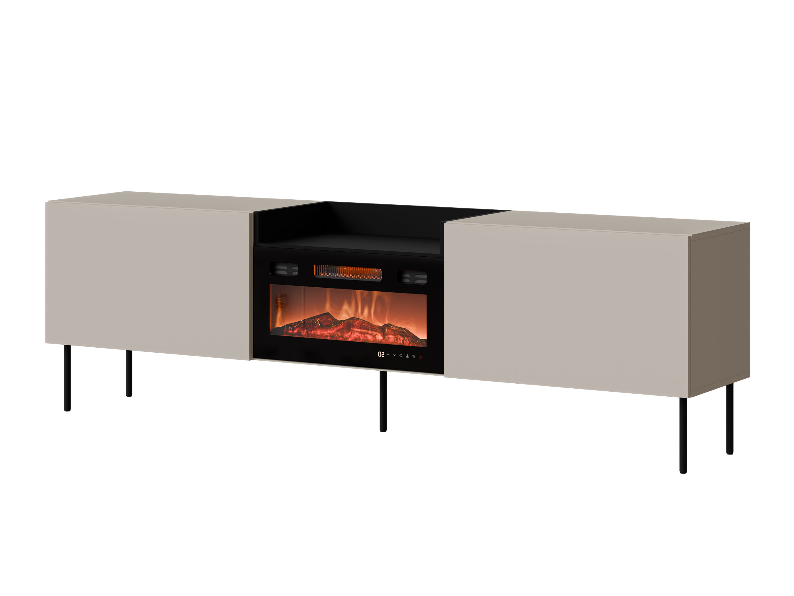 TV stand Charlotte 216 (Cashmere + Black)