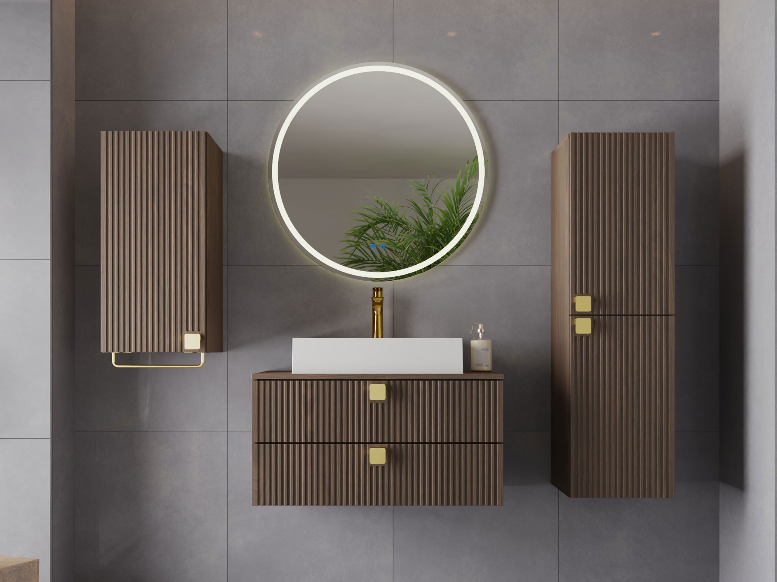 Wall-mounted bathroom cabinet Gratal