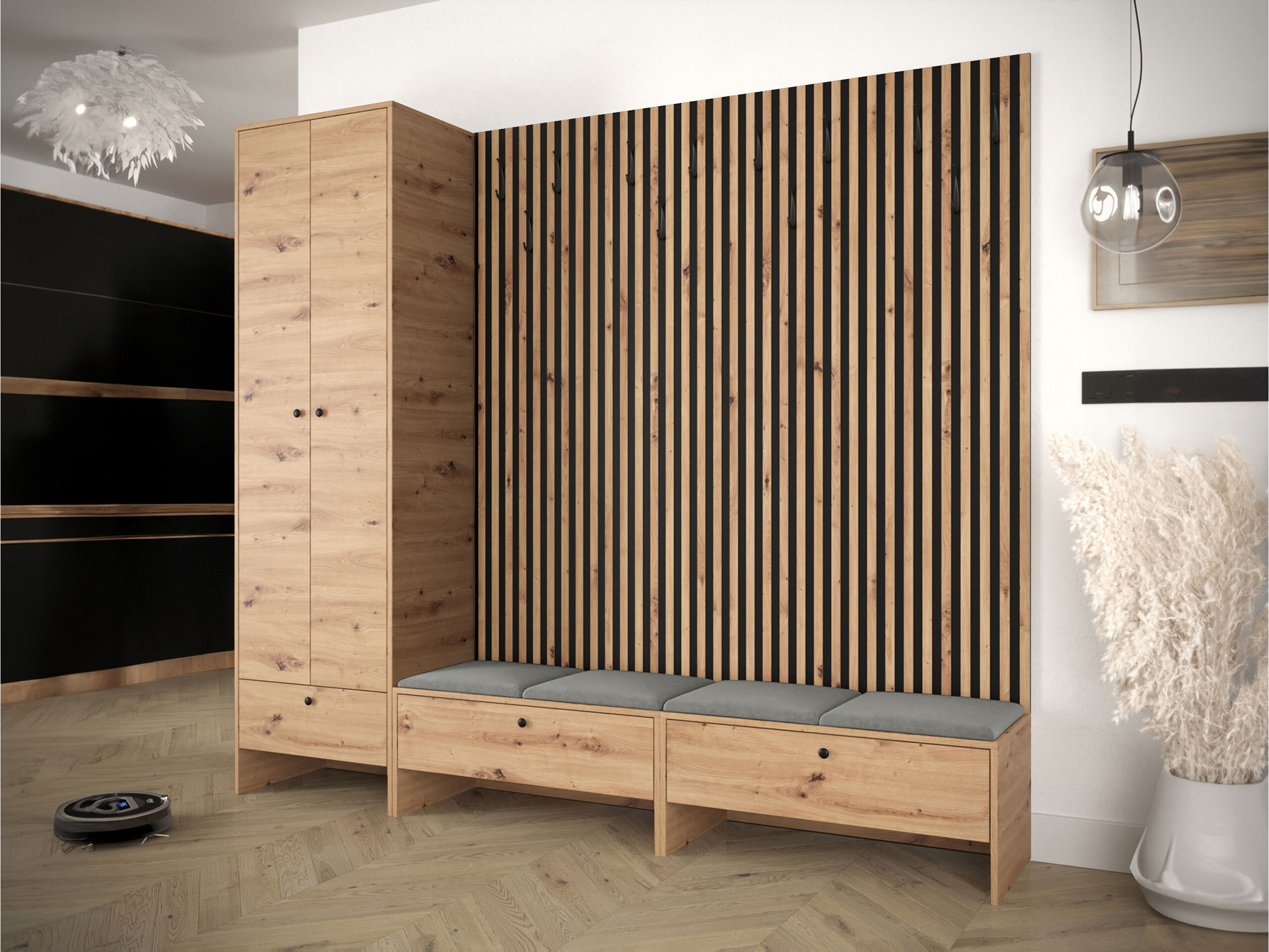 Hallway set Donio VI (Artisan oak + Polo 894)