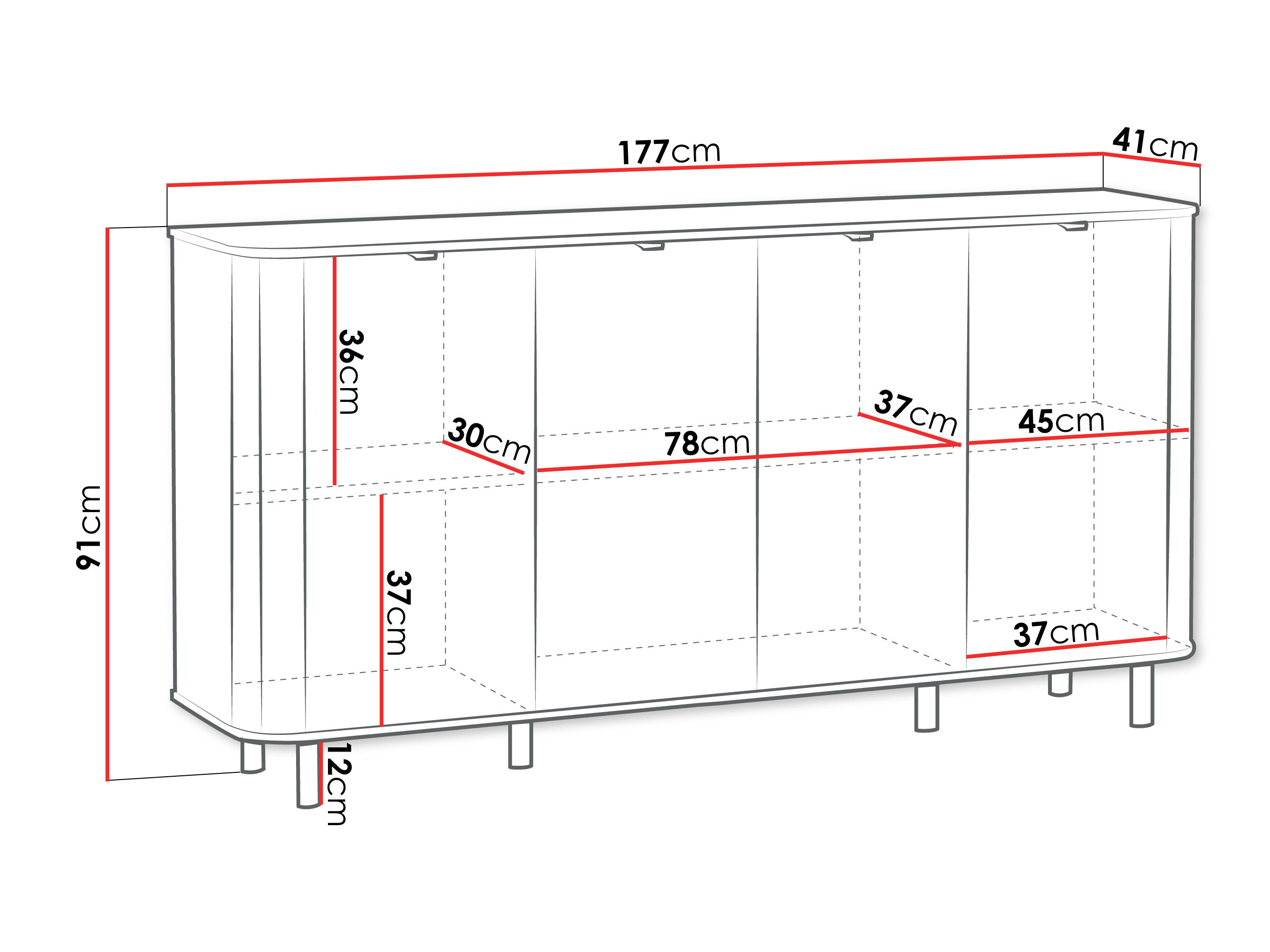 Sideboard Larala 101 (White)