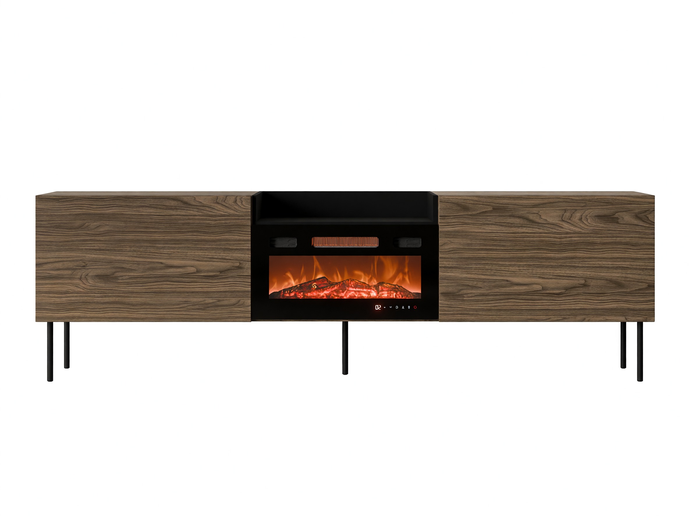 TV stand Charlotte 216 (Walnut + Black)