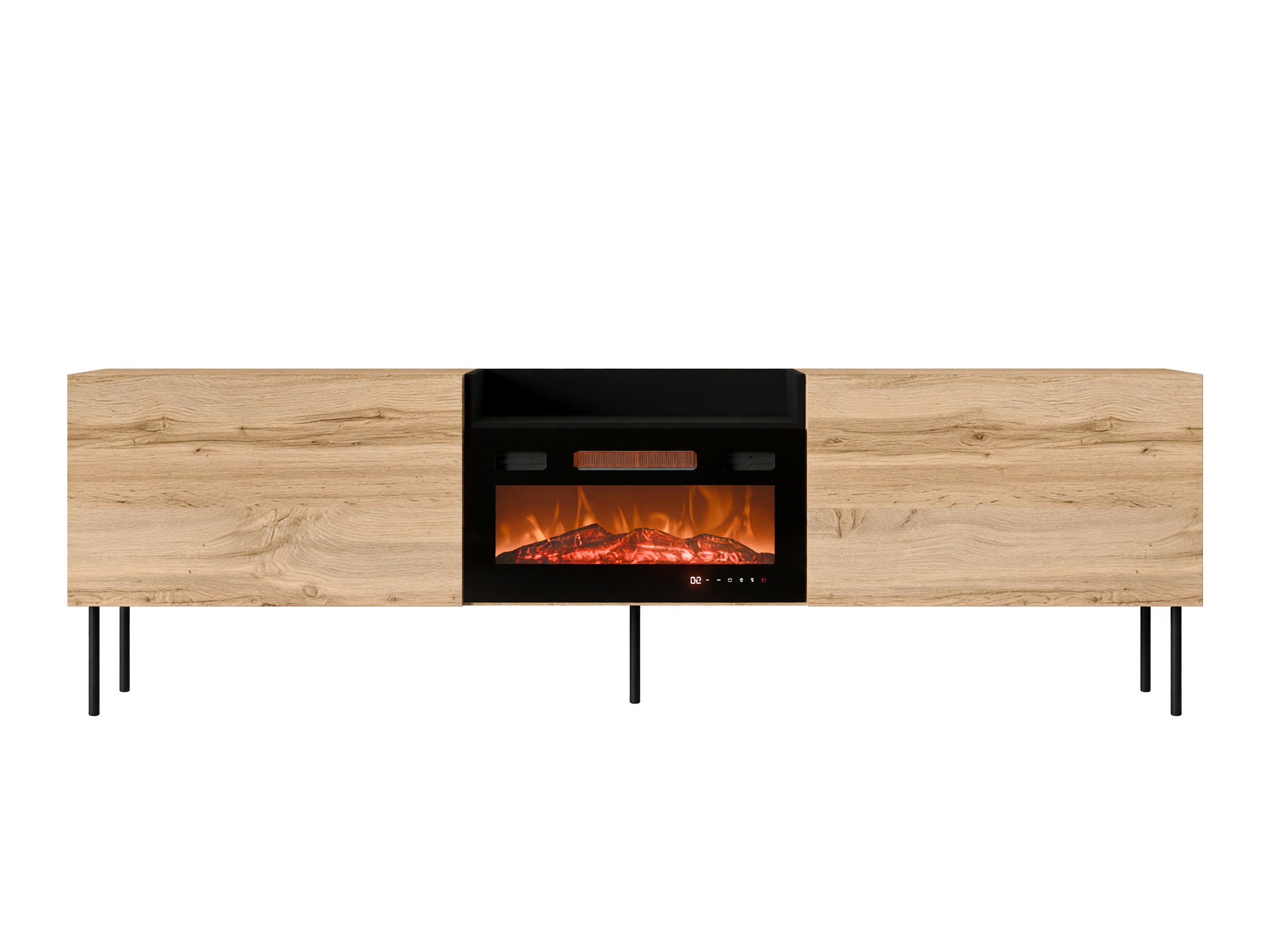 TV stand Charlotte 216 (Wotan Oak + Black)