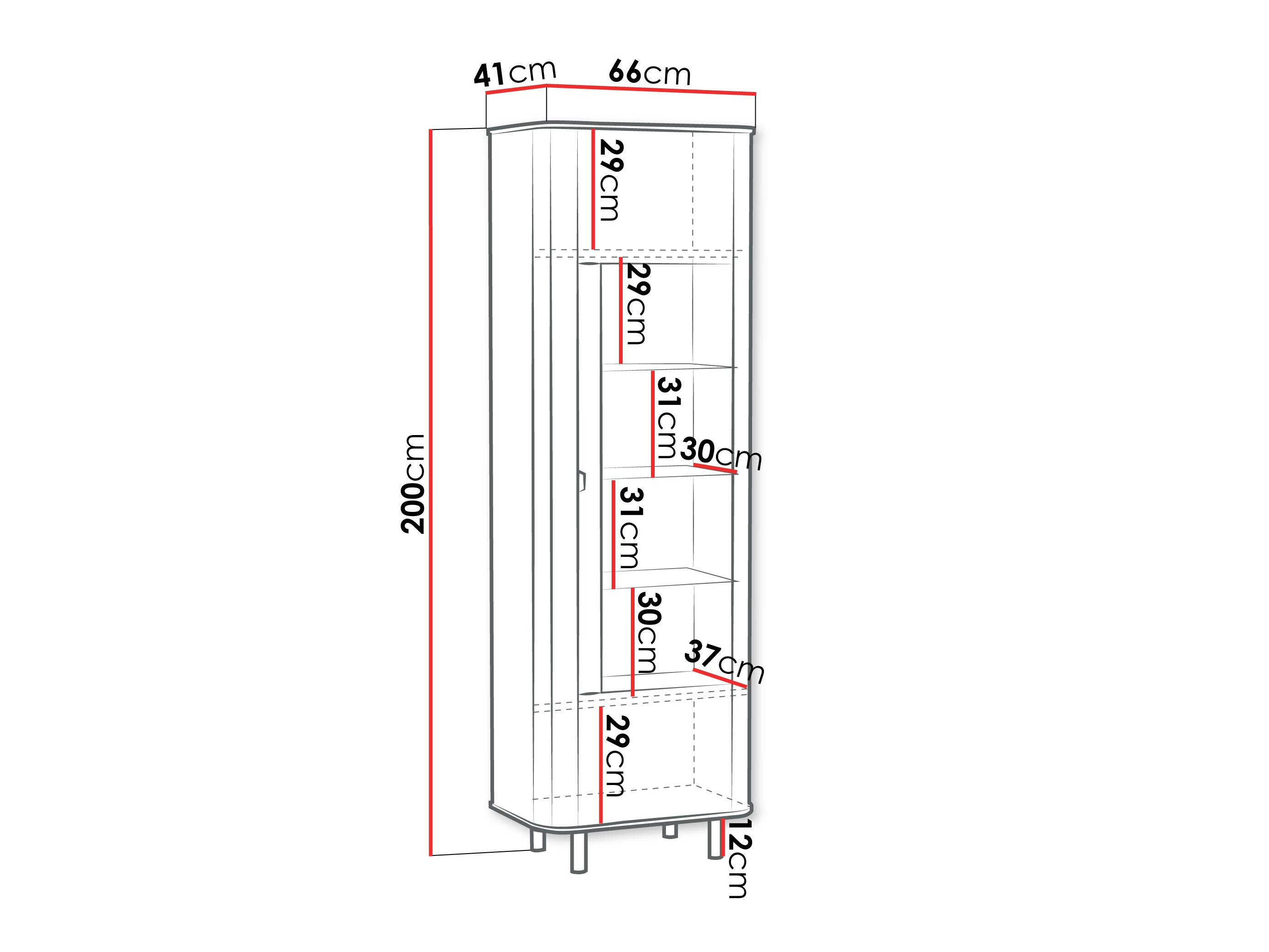 Bookcase Larala 104 (Grey beige)