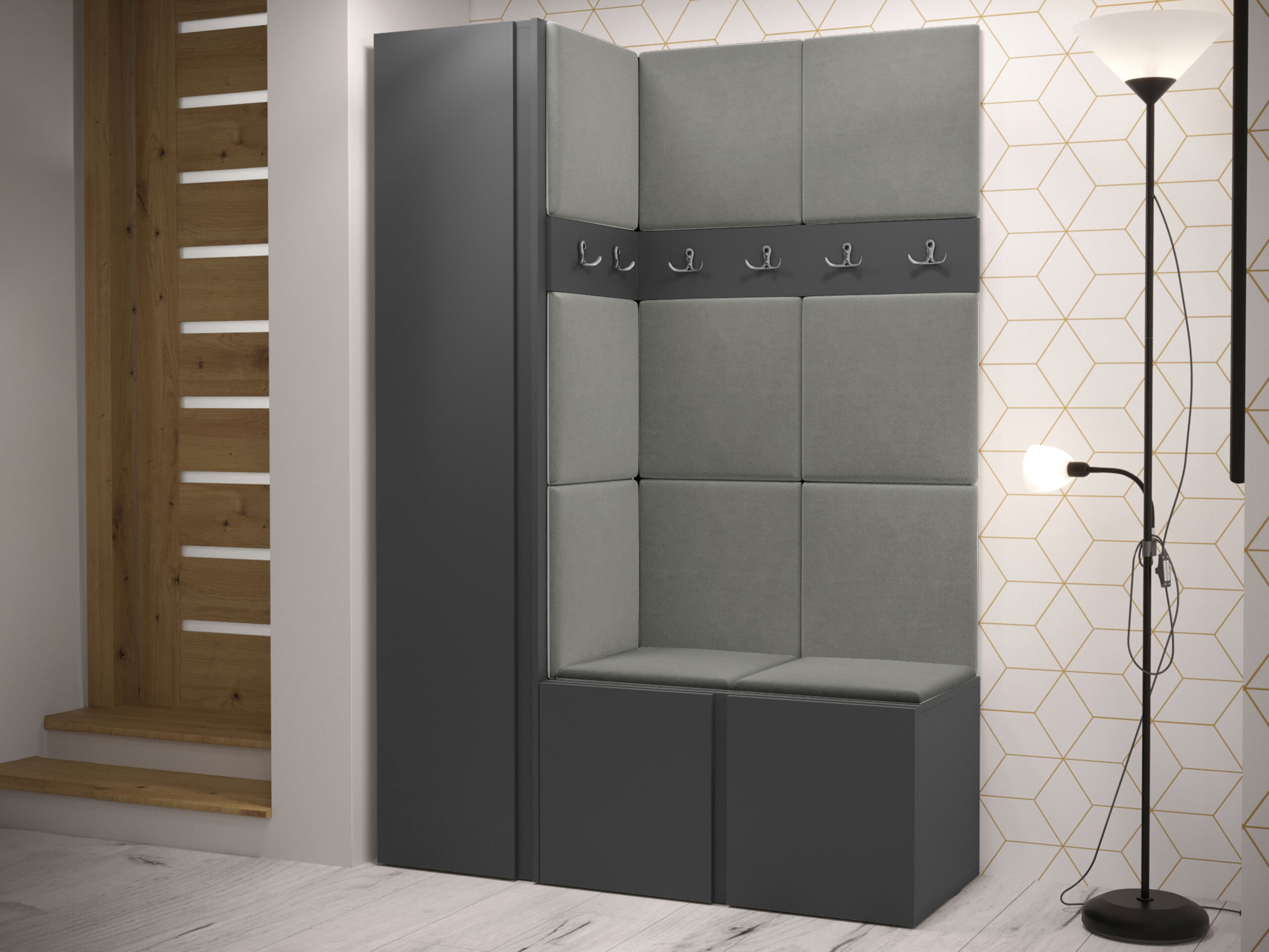 Hallway set Pinis IX (Graphite)