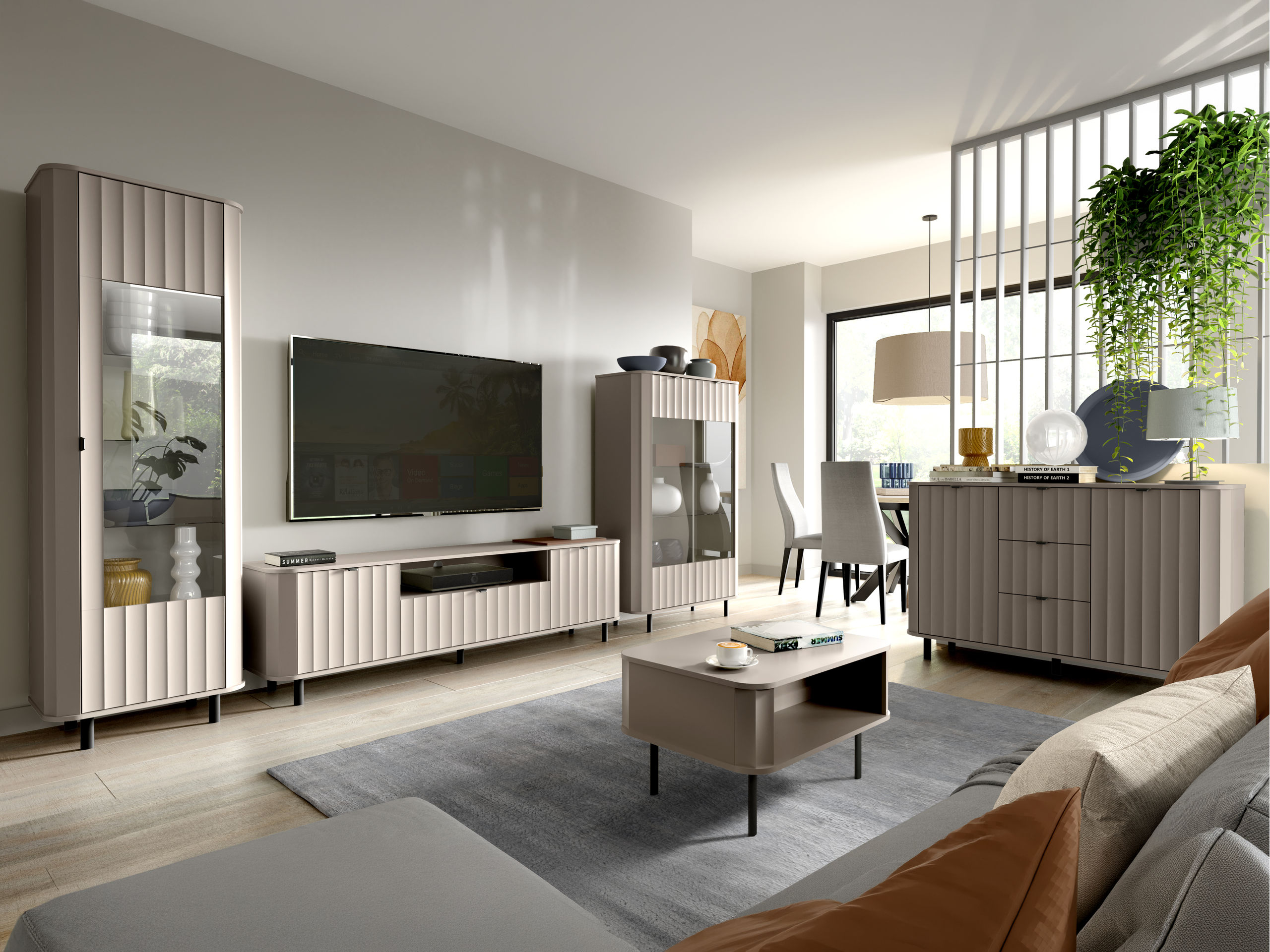 Living room set Larala 110 (Grey beige)