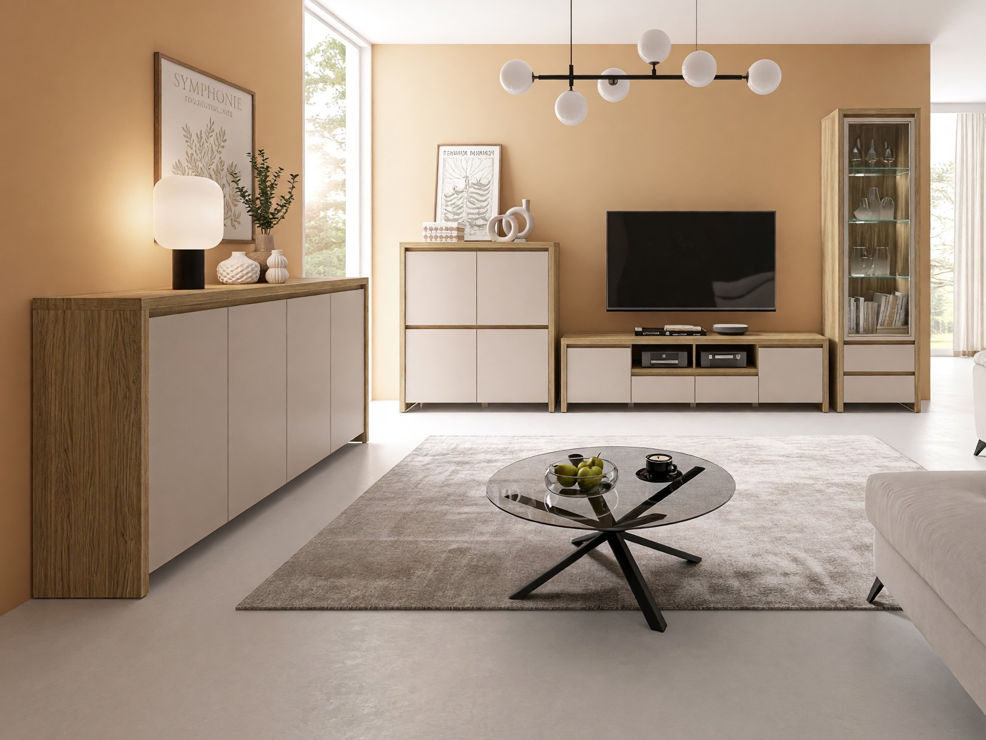 Sideboard Nolroma 142 (Oak + Cashmere)