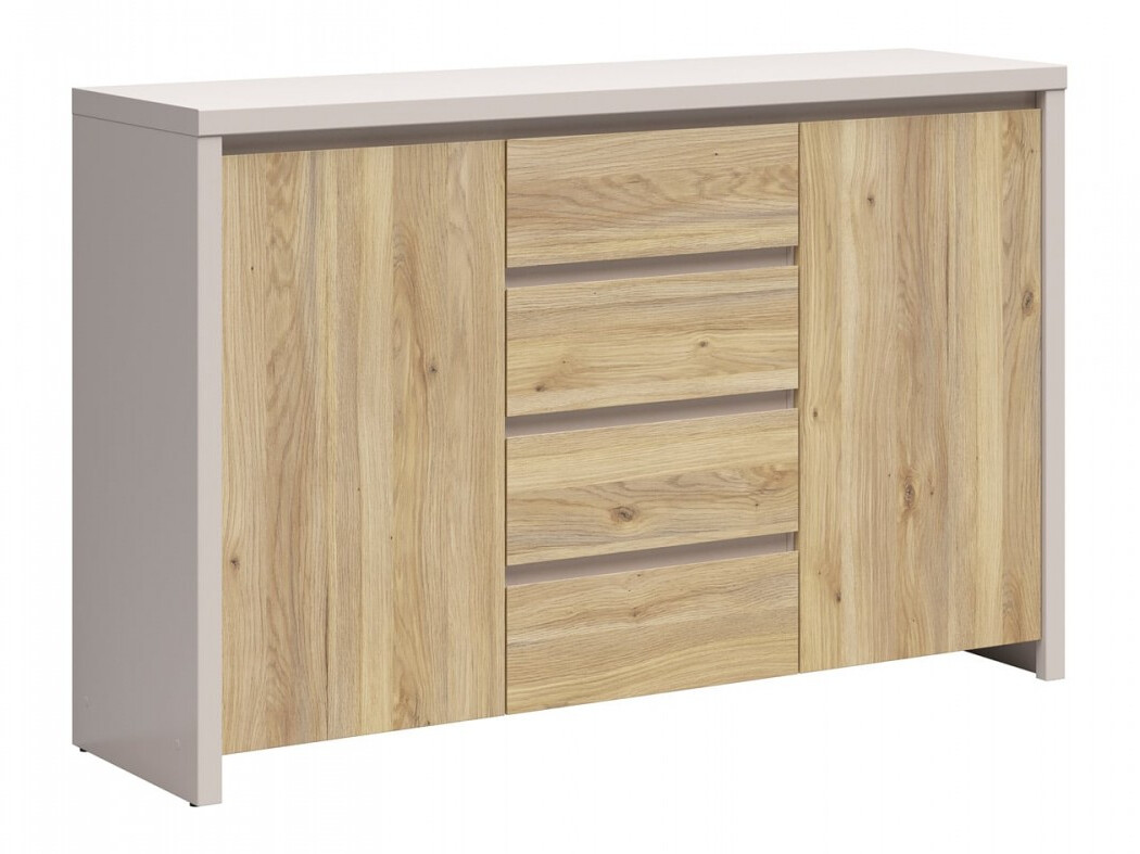 Chest of drawers Nolroma 103 (Cashmere + Oak)