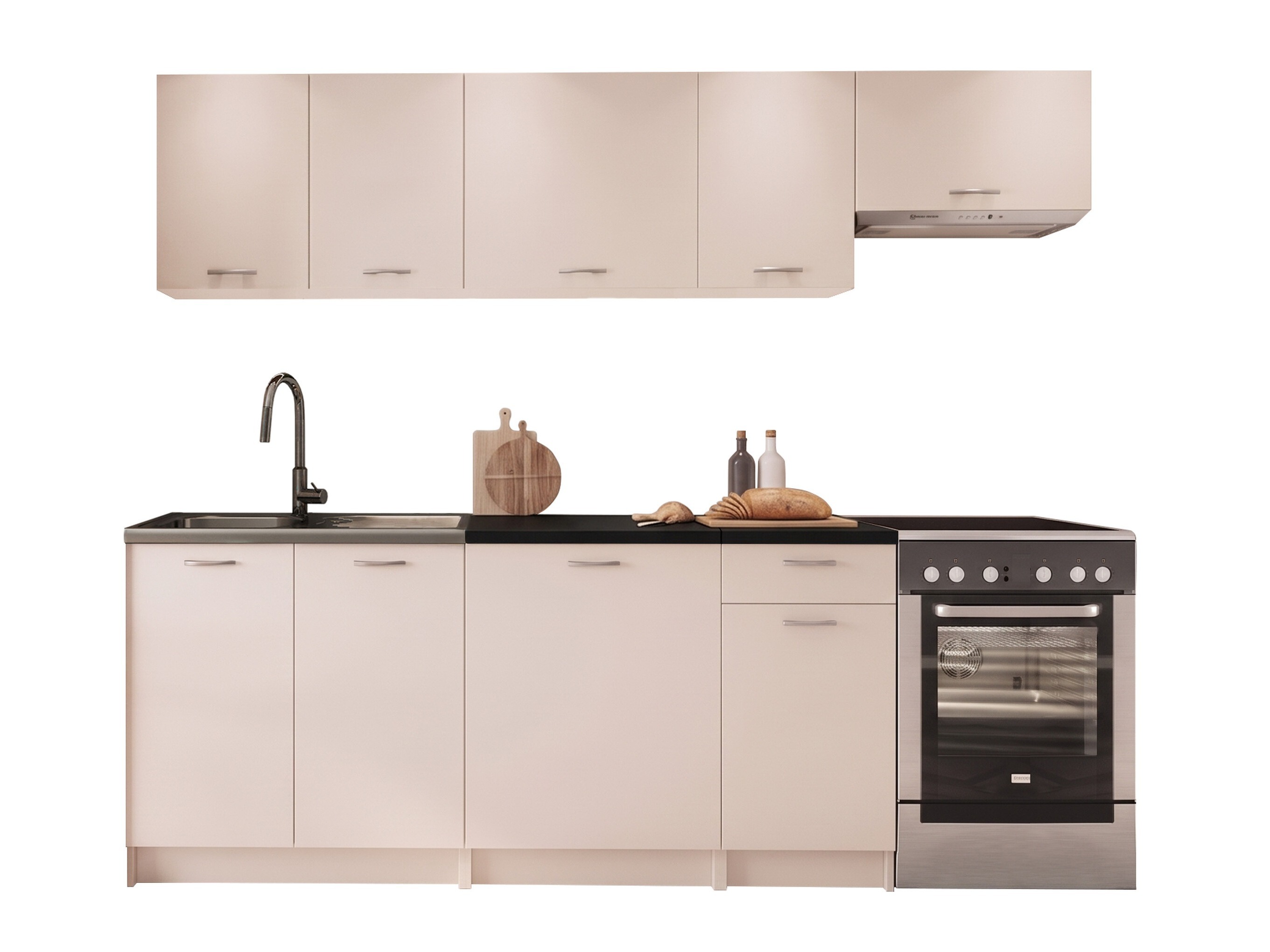 Kitchen set Ota II (Cashmere + Black)