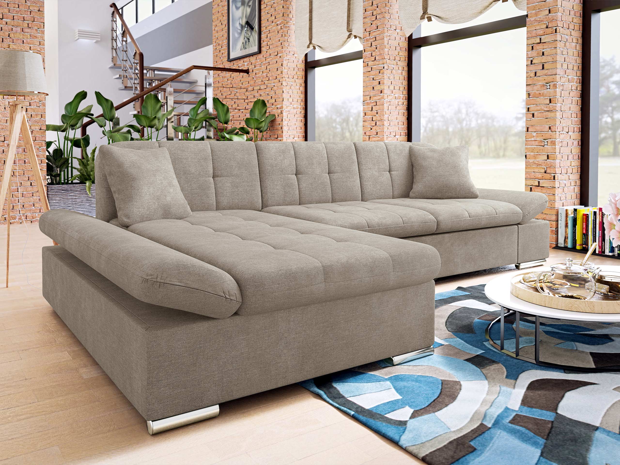 Corner sofa Comfivo Serenitas (Spirit Taupe)