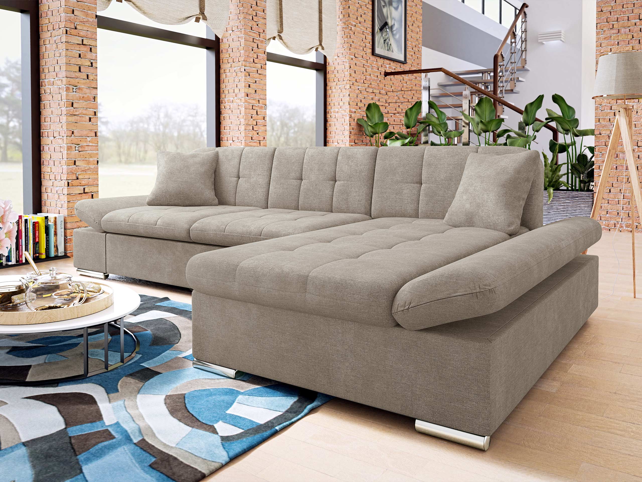 Corner sofa Comfivo Sanitas I (Spirit Taupe)