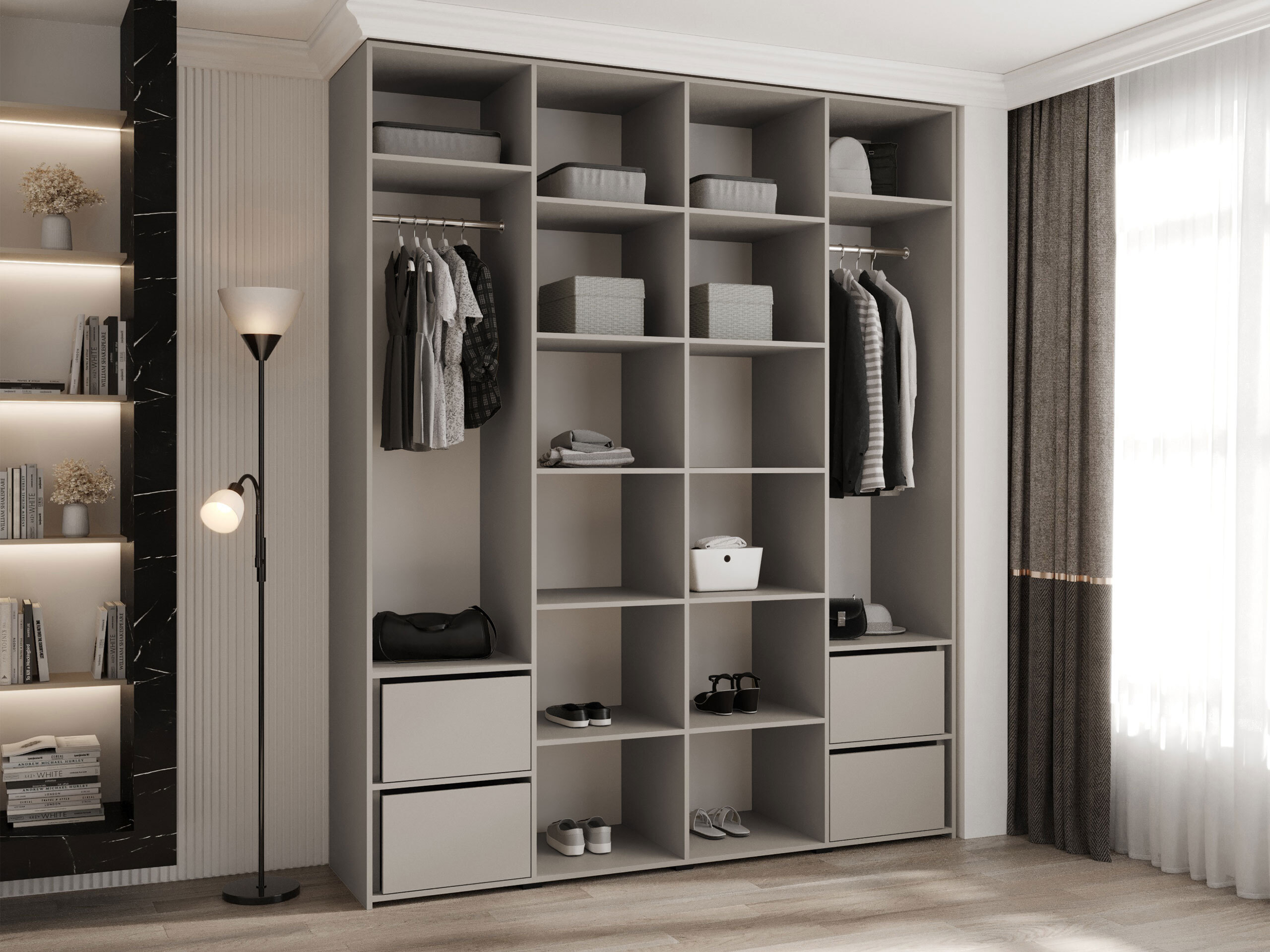 Wardrobe Hartford 570 (White)