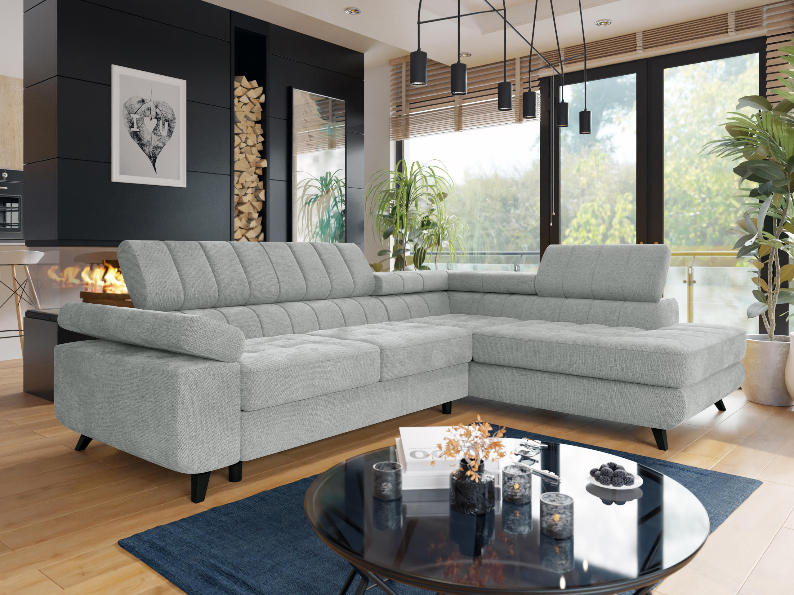 Corner sofa Comfivo Agnus (Spirit Ash)