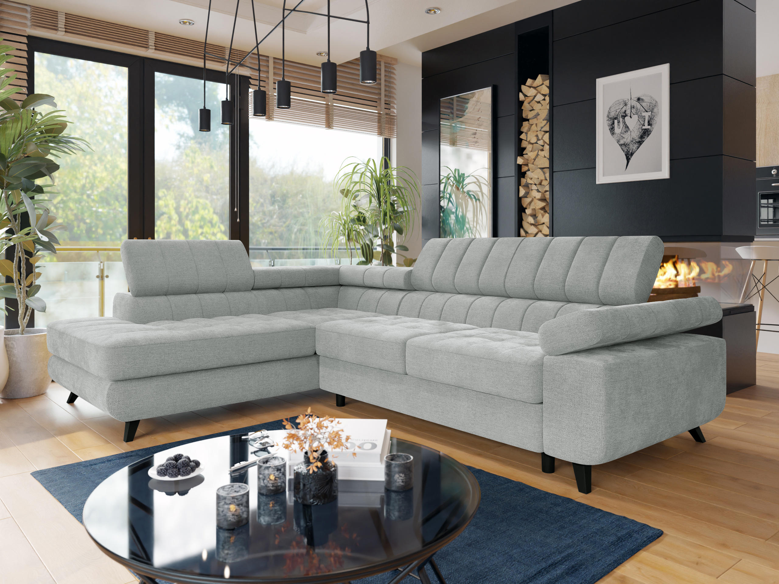 Corner sofa Comfivo Agnus (Spirit Ash)