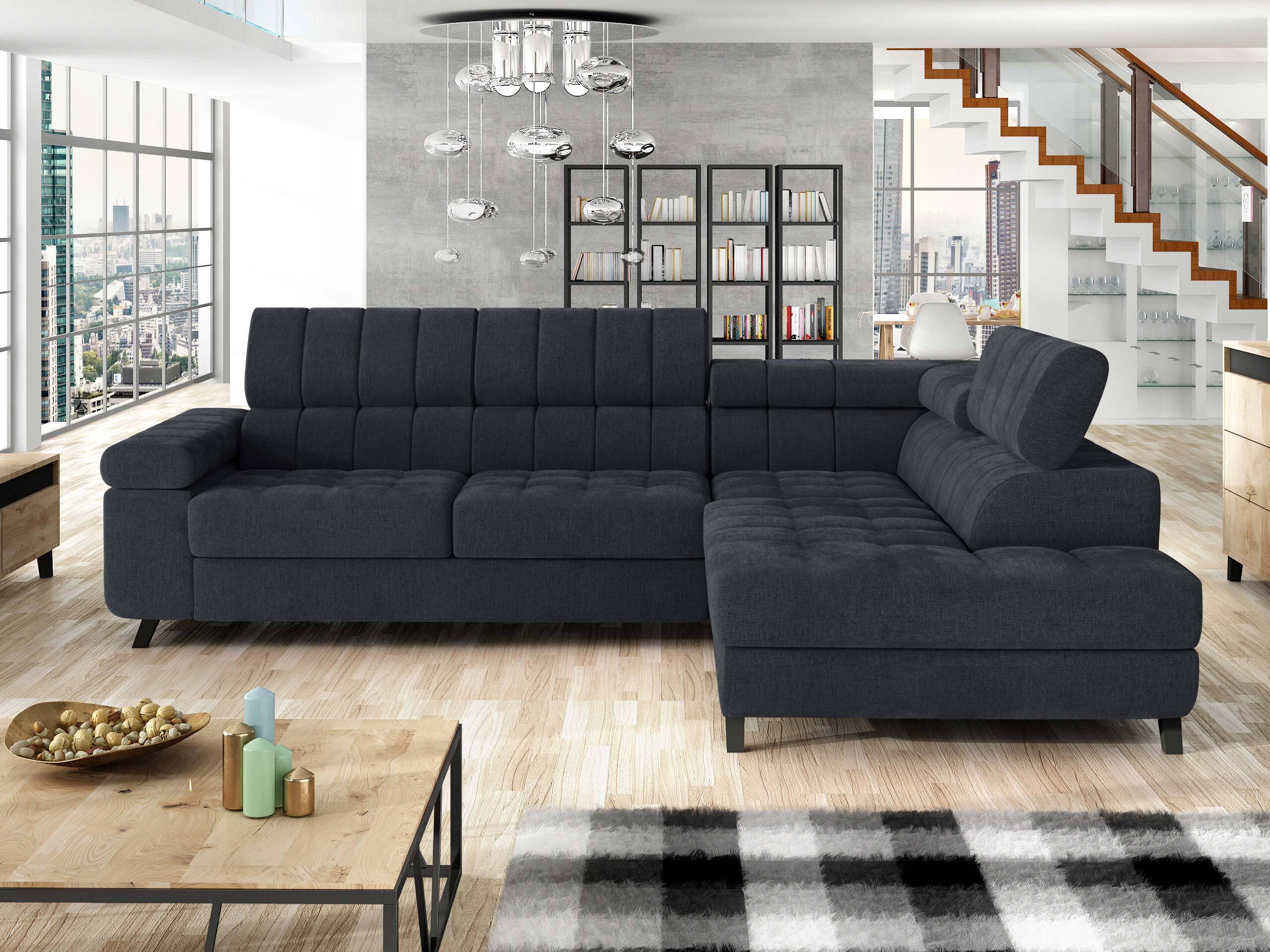 Corner sofa Comfivo Agnus (Spirit Black)