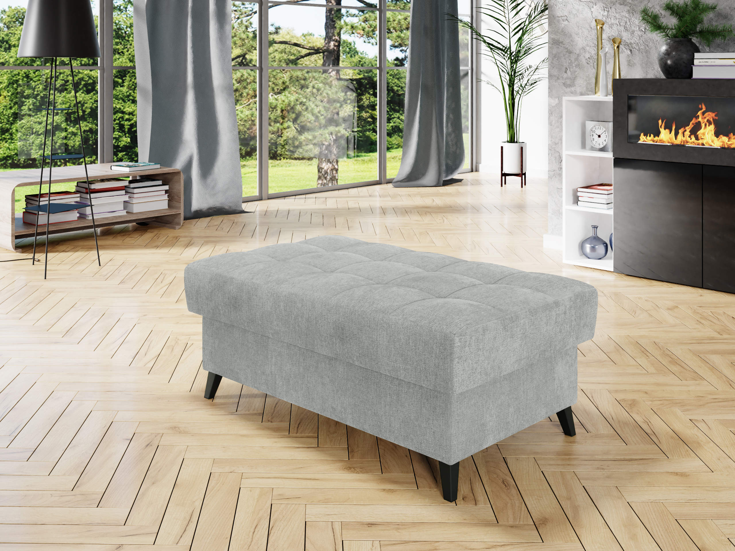 Upholstered bench Comfivo Agnus (Spirit Ash)