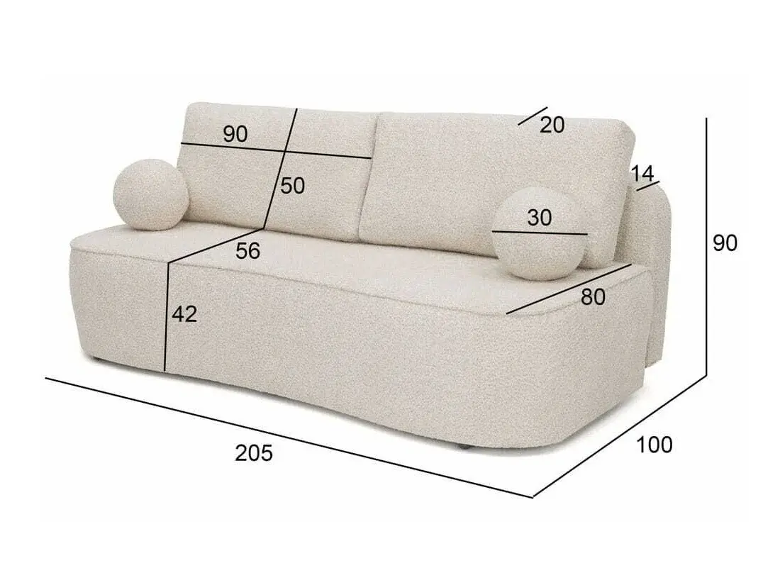 Sofa bed Marysville 102 (Monte 28)