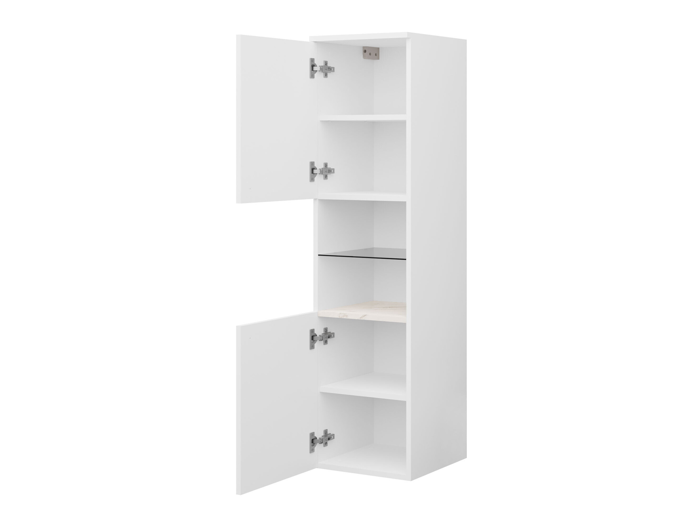 Wall-mounted bathroom cabinet Salus (Cashmere + Cremona oak)
