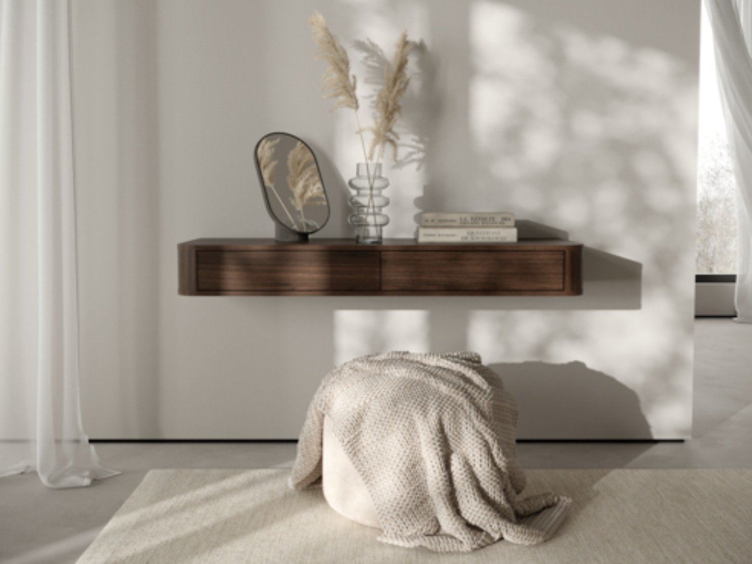 Console table Belfera 104 (Dark walnut)