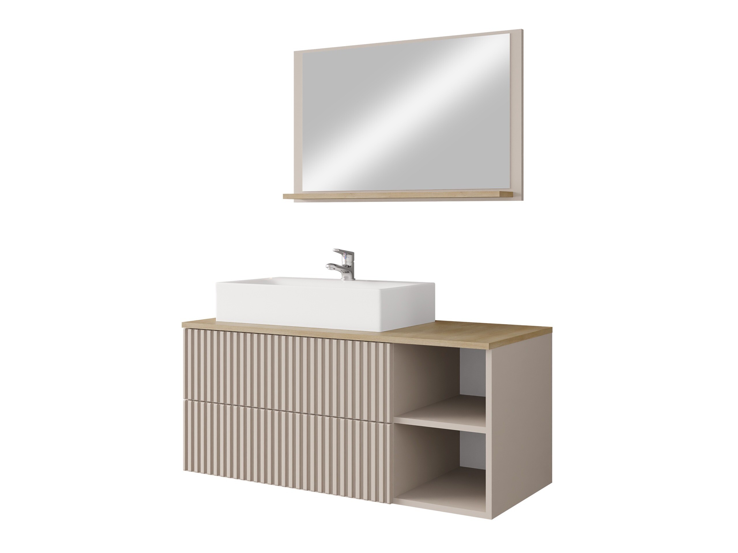 Bathroom set Nauta (Cashmere + Cremona oak)
